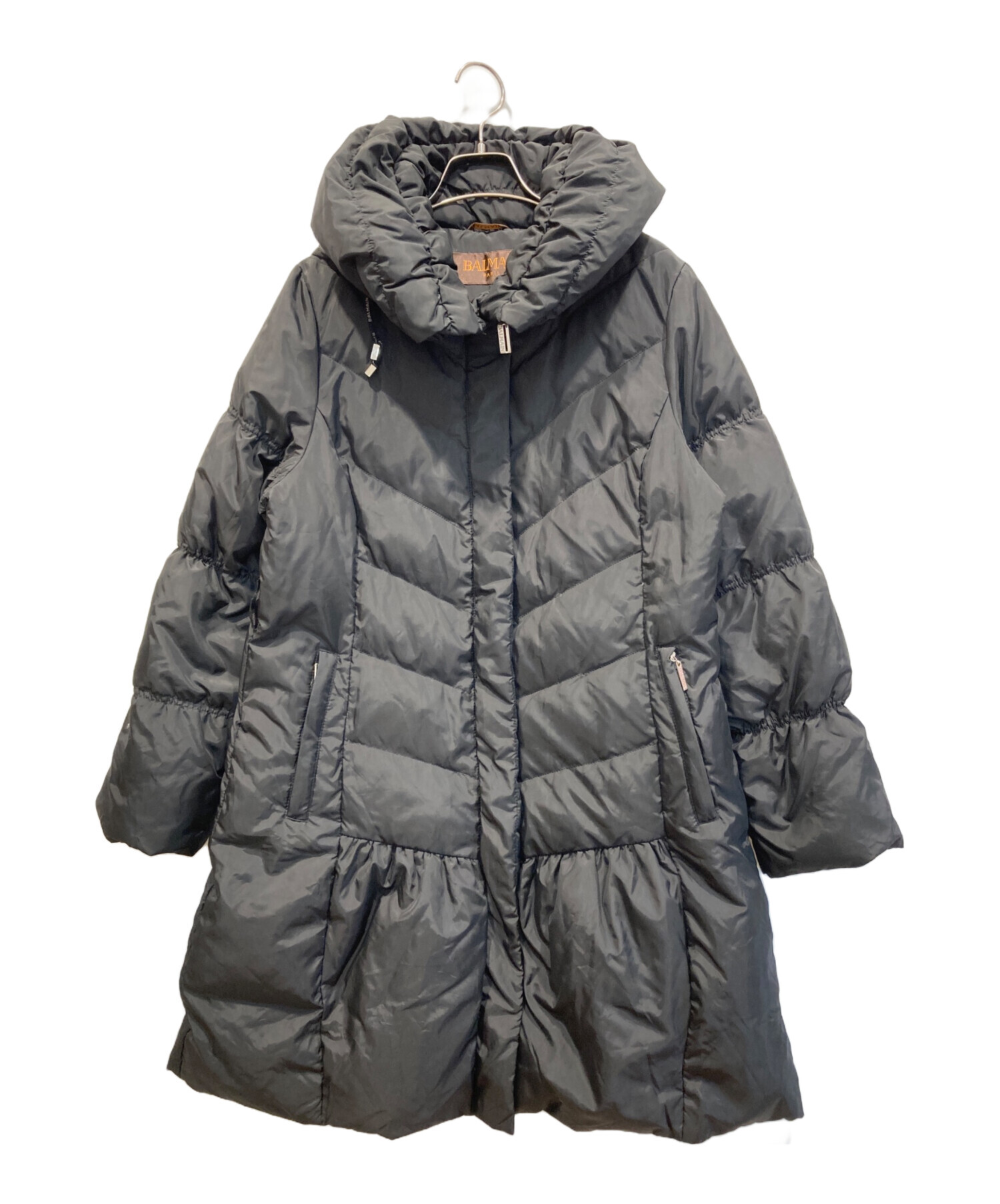 中古・古着通販】BALMAIN (バルマン) ダウンコート ブラック サイズ:M 