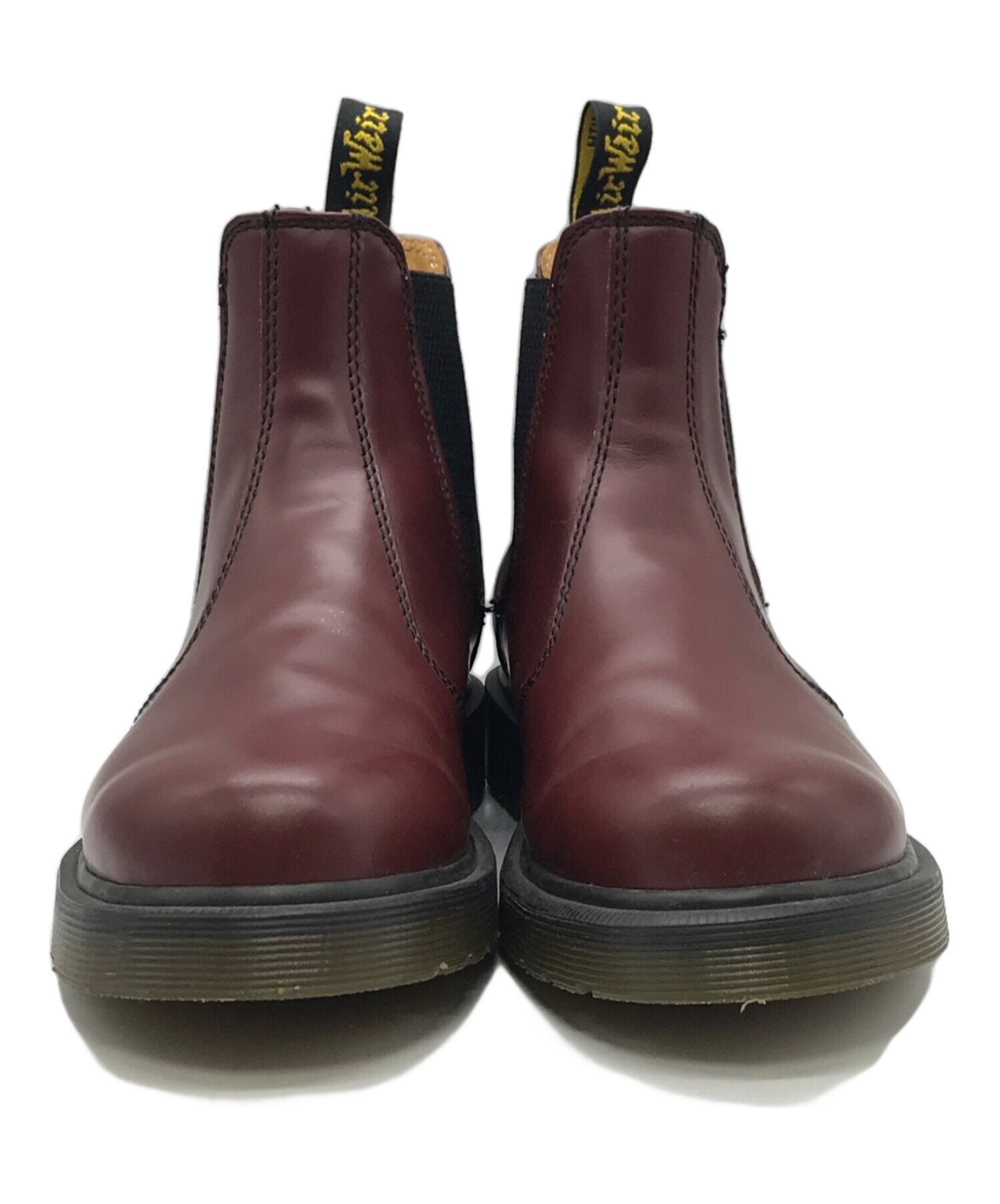 Dr. Martens バーガンディ サイドゴアチェルシーブーツ Dr. Martens バーガンディ サイドゴアチェルシーブーツ