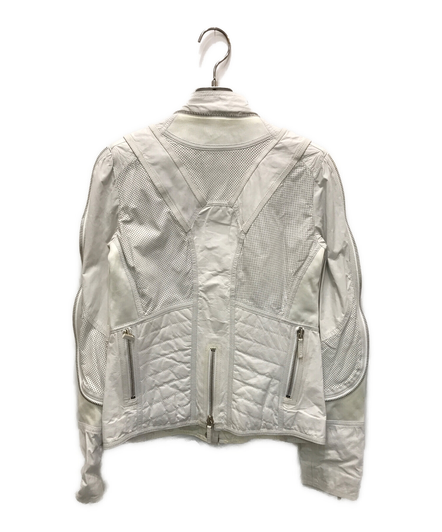 中古・古着通販】GUCCI (グッチ) 切り替えジャケット ホワイト  