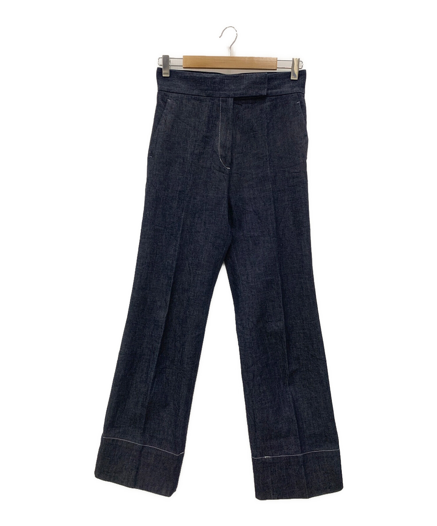 中古・古着通販】OHGA (オオガ) ノンウォッシュデニムパンツ ブラウン 