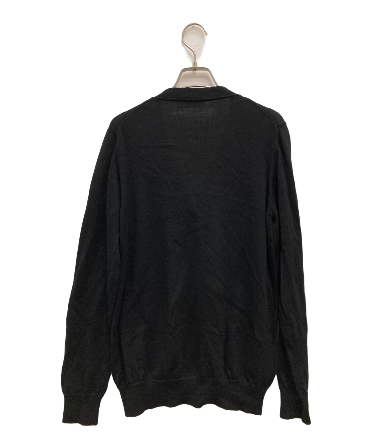 中古・古着通販】PRADA (プラダ) Vネックカーディガン ブラック サイズ 