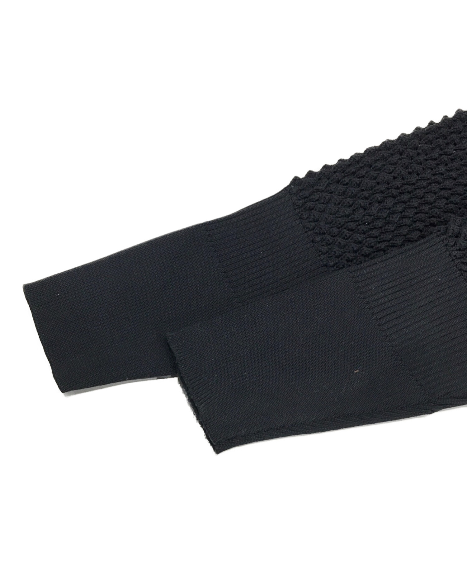中古・古着通販】CFCL (シーエフシーエル) LATTICE TOP ブラック 