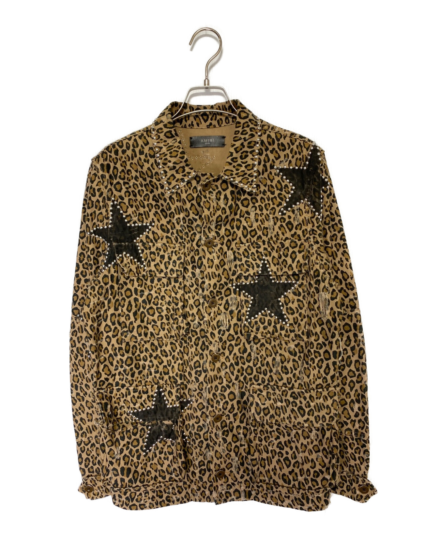 中古・古着通販】AMIRI (アミリ) レオパードスタッズジャケット 