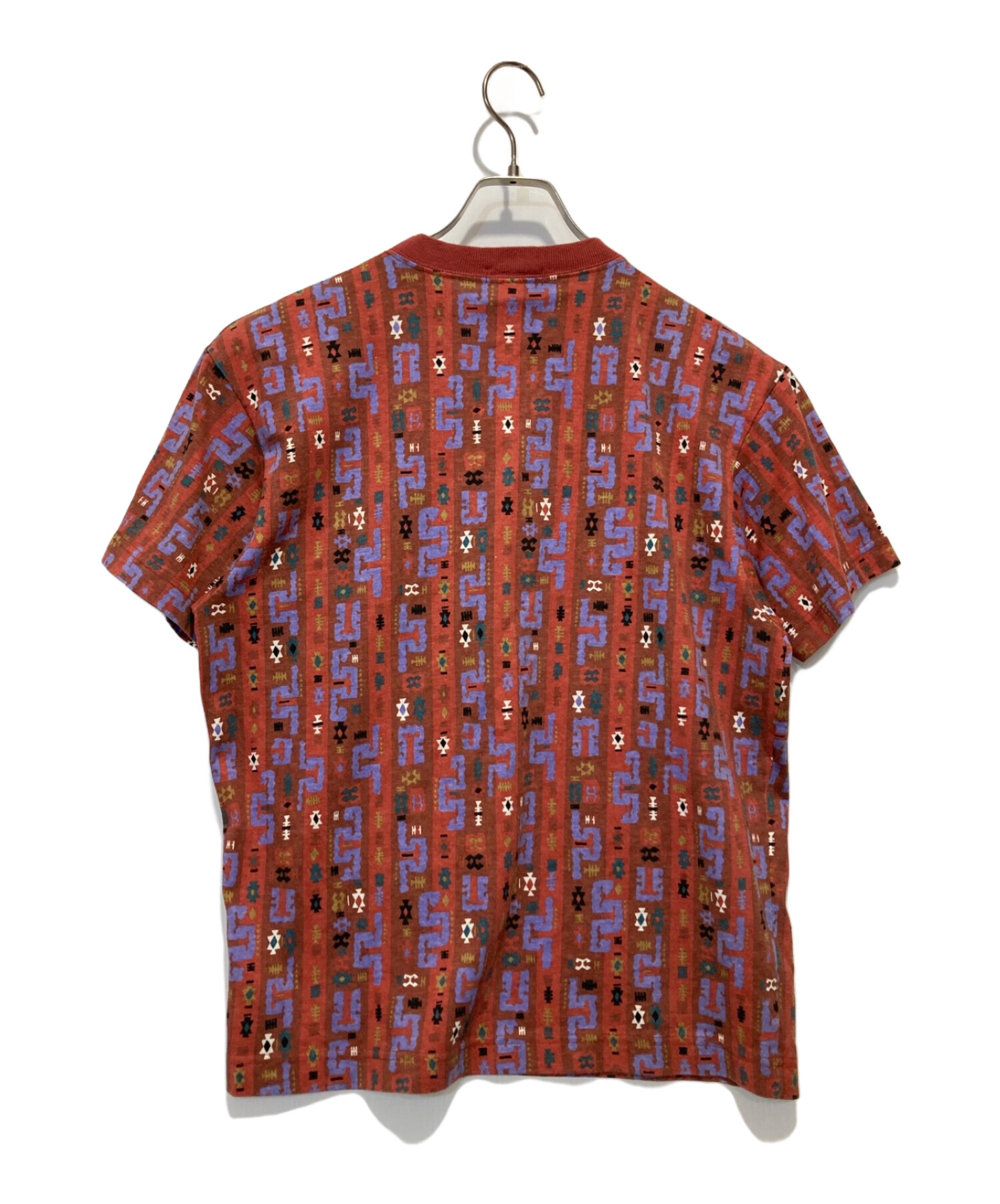 中古・古着通販】stussy (ステューシー) 総柄Tシャツ オレンジ サイズ 