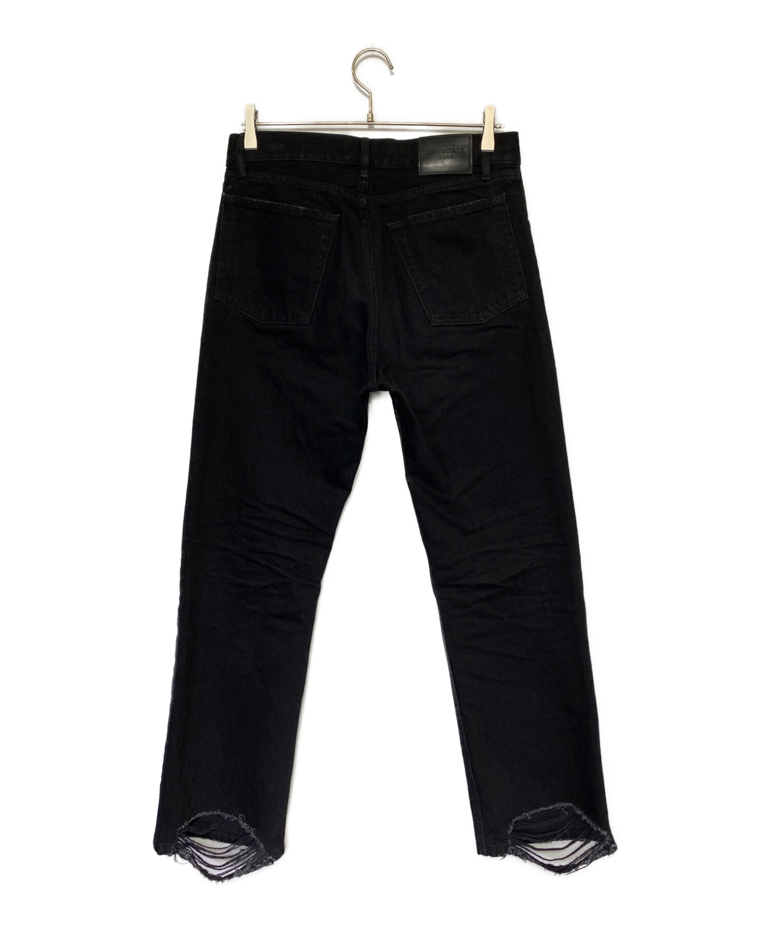中古・古着通販】BALENCIAGA (バレンシアガ) デニムパンツ ブラック 