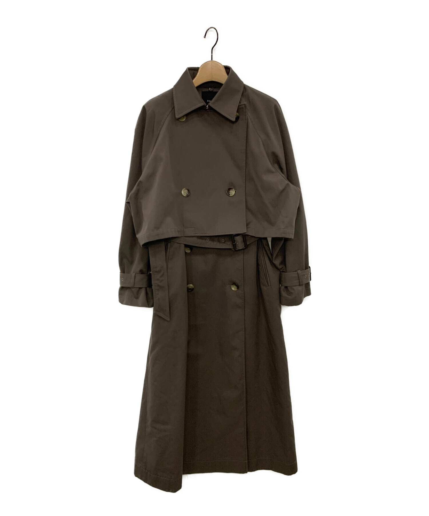 【美品】anuans アニュアンス 3wayトレンチコート チャコールグレー アニュアンス anuans 3wayトレンチコート （CHARCOALGREY