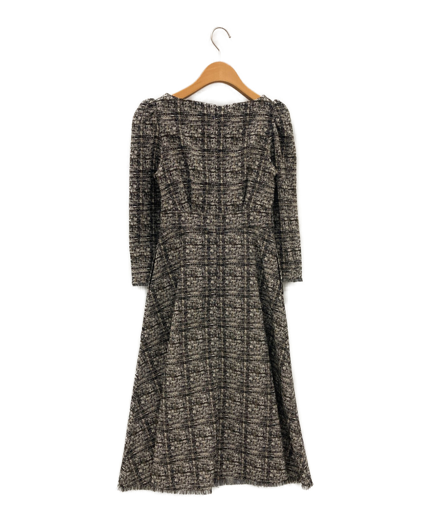 Classic Tweed Midi Dress