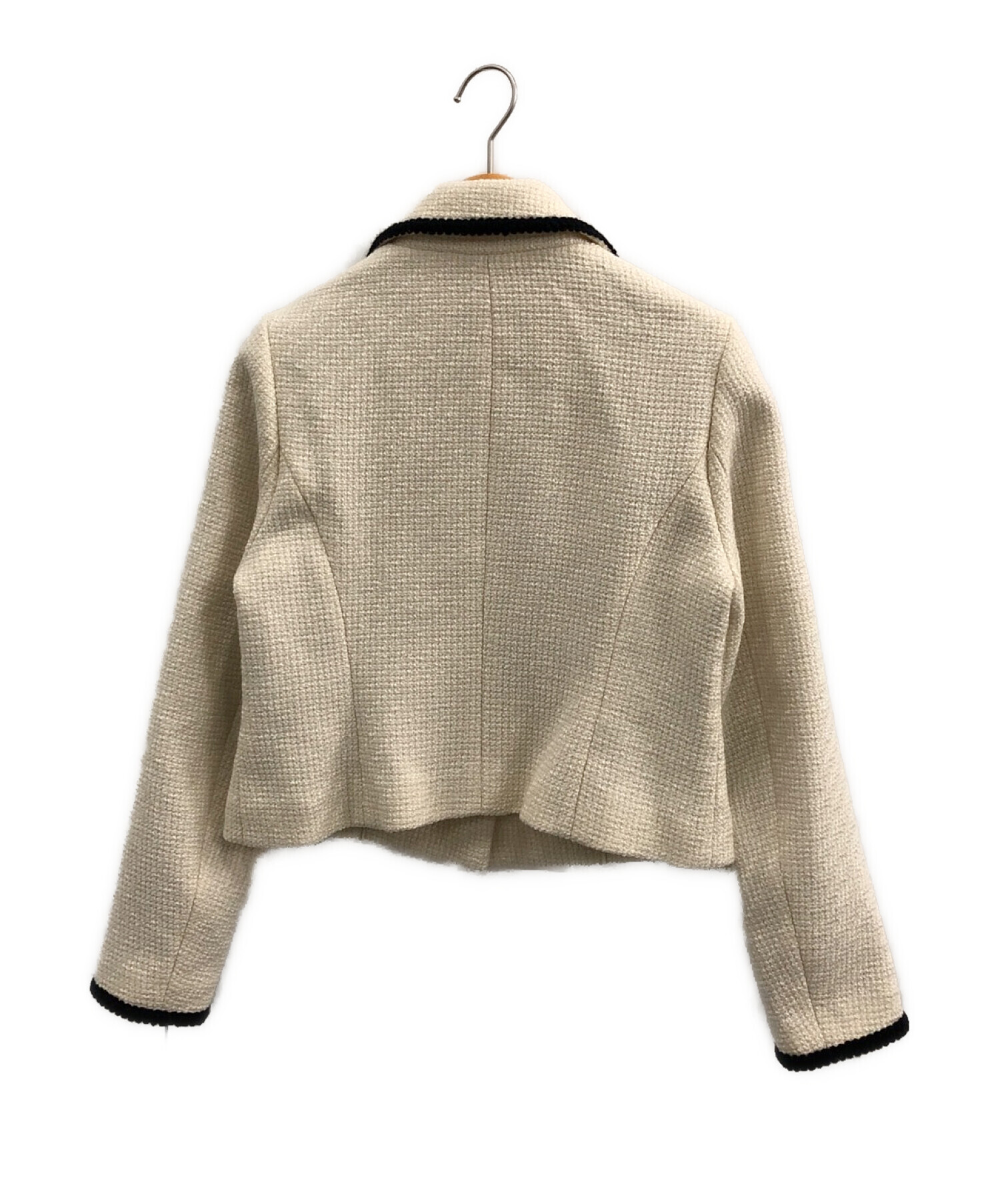 未使用美品】Wool-Blend Cropped Tweed Blazer