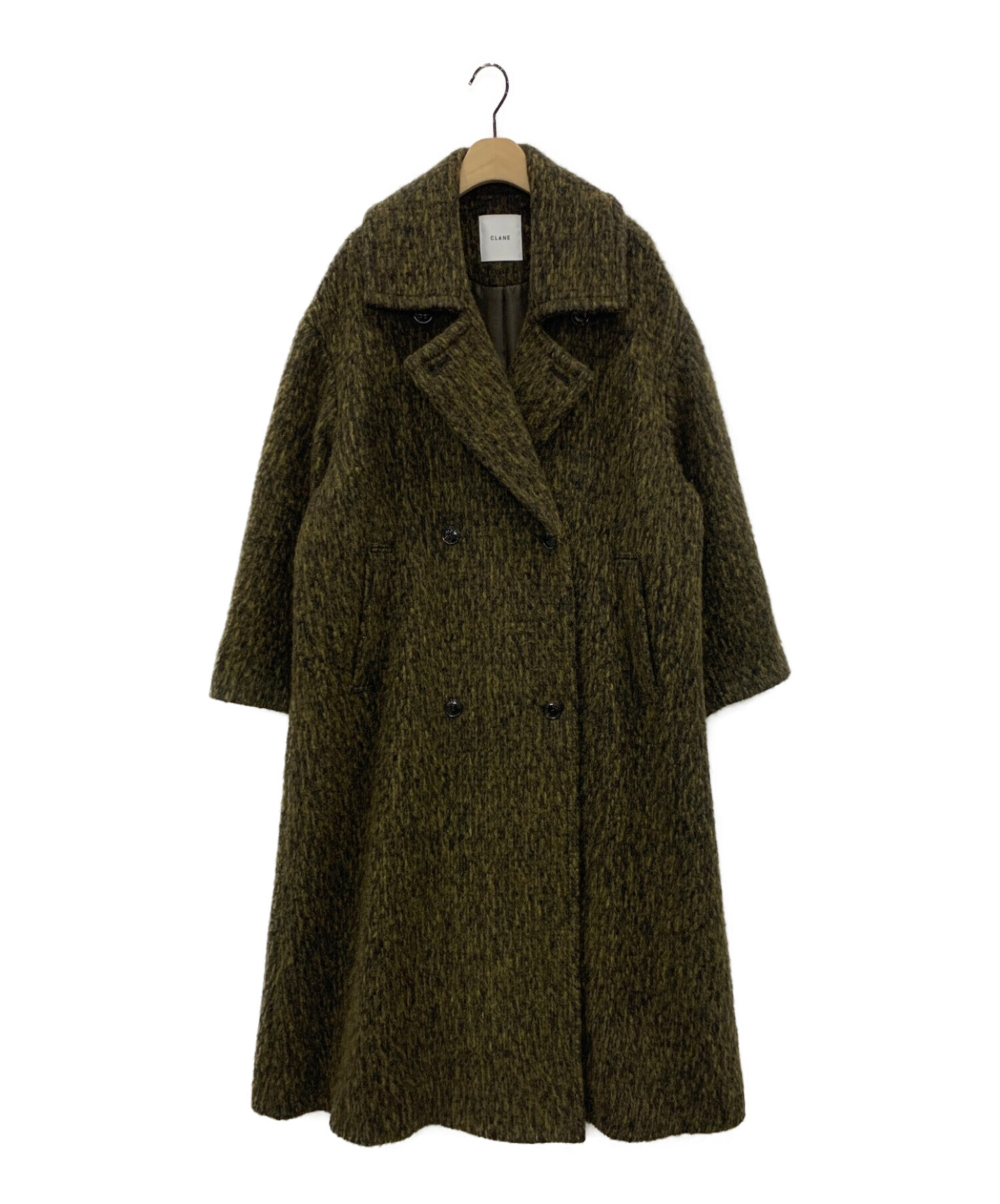 中古・古着通販】CLANE (クラネ) MIX SHAGGY LADY COAT カーキ サイズ 
