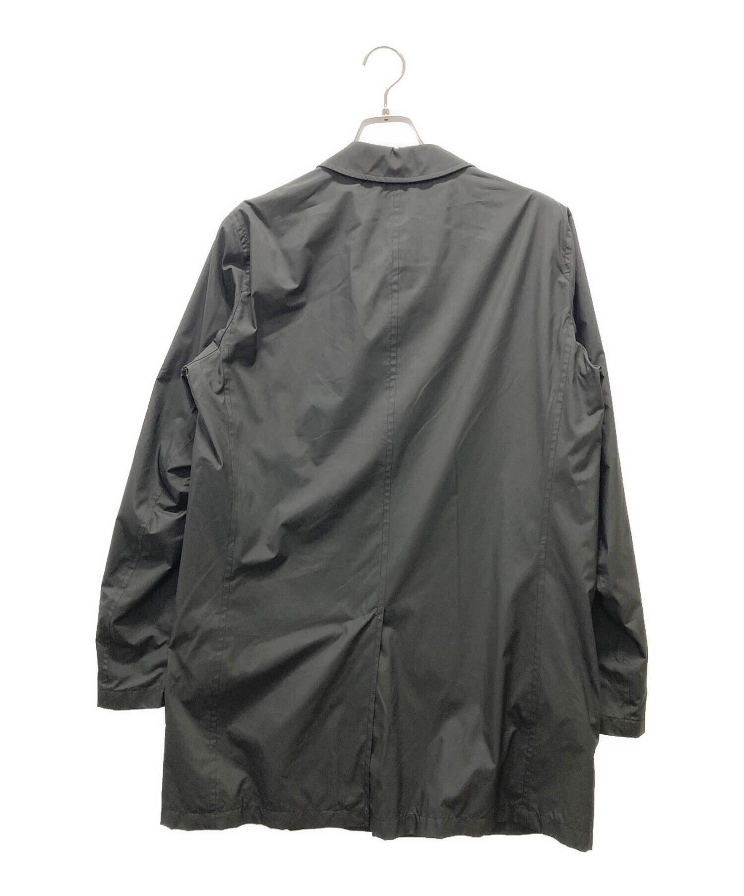 中古・古着通販】HERNO (ヘルノ) ステンカラーコート ブラック サイズ 