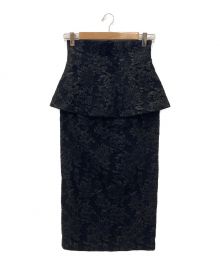 中古・古着通販】HER LIP TO (ハーリップトゥ) Floral Jacquard Peplum  