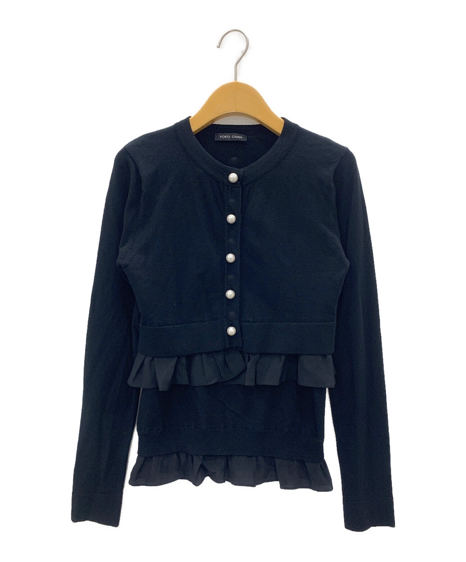 YOKO CHAN サイドフリルカーディガン　ヨーコチャン サイドフリルカーディガン YCN―625―099 | YOKO CHAN/ヨーコ