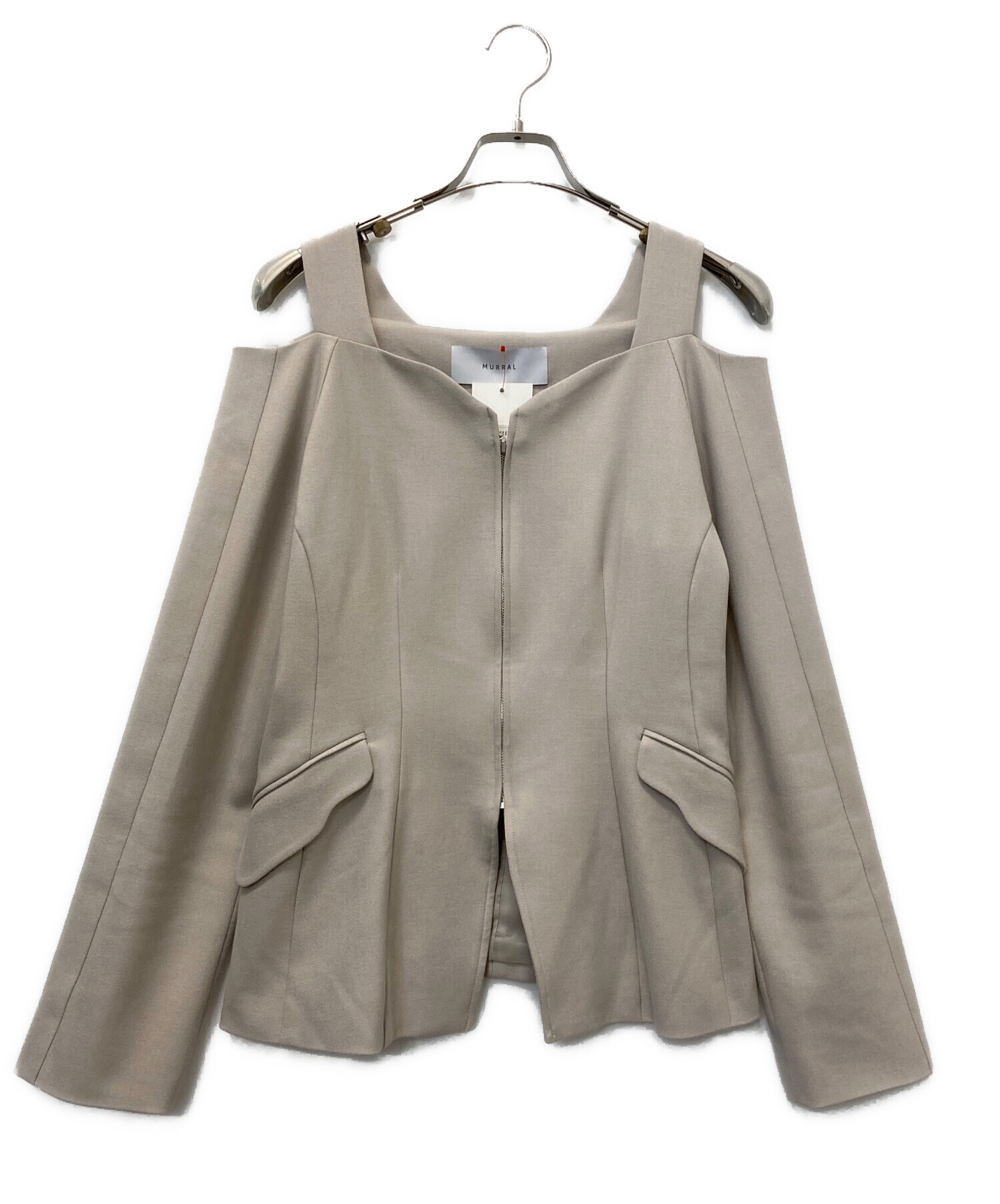 中古・古着通販】MURRAL (ミューラル) Melt off shoulder jacket 