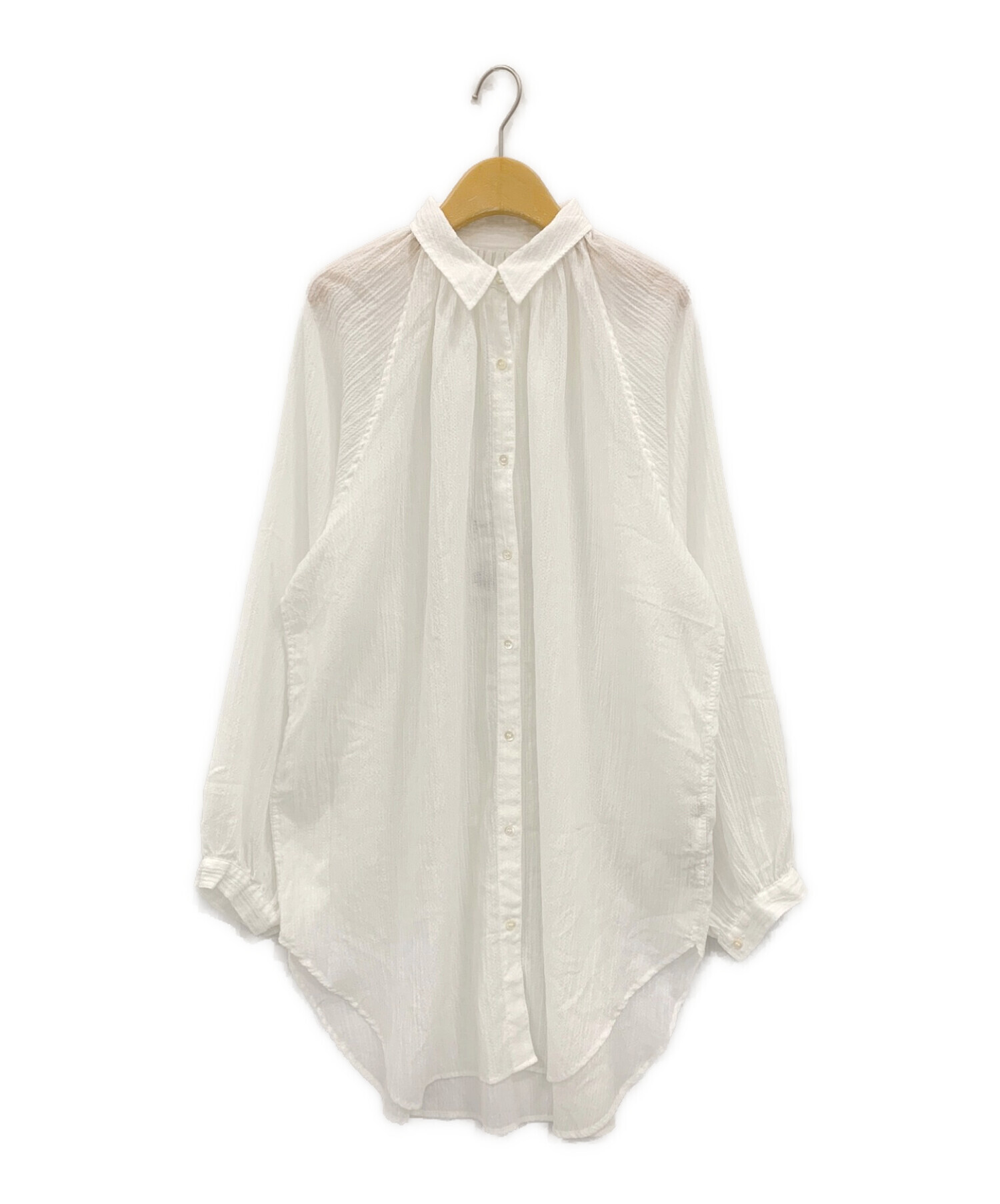 中古・古着通販】Plage (プラージュ) Crepe Long SH ホワイト サイズ:F 