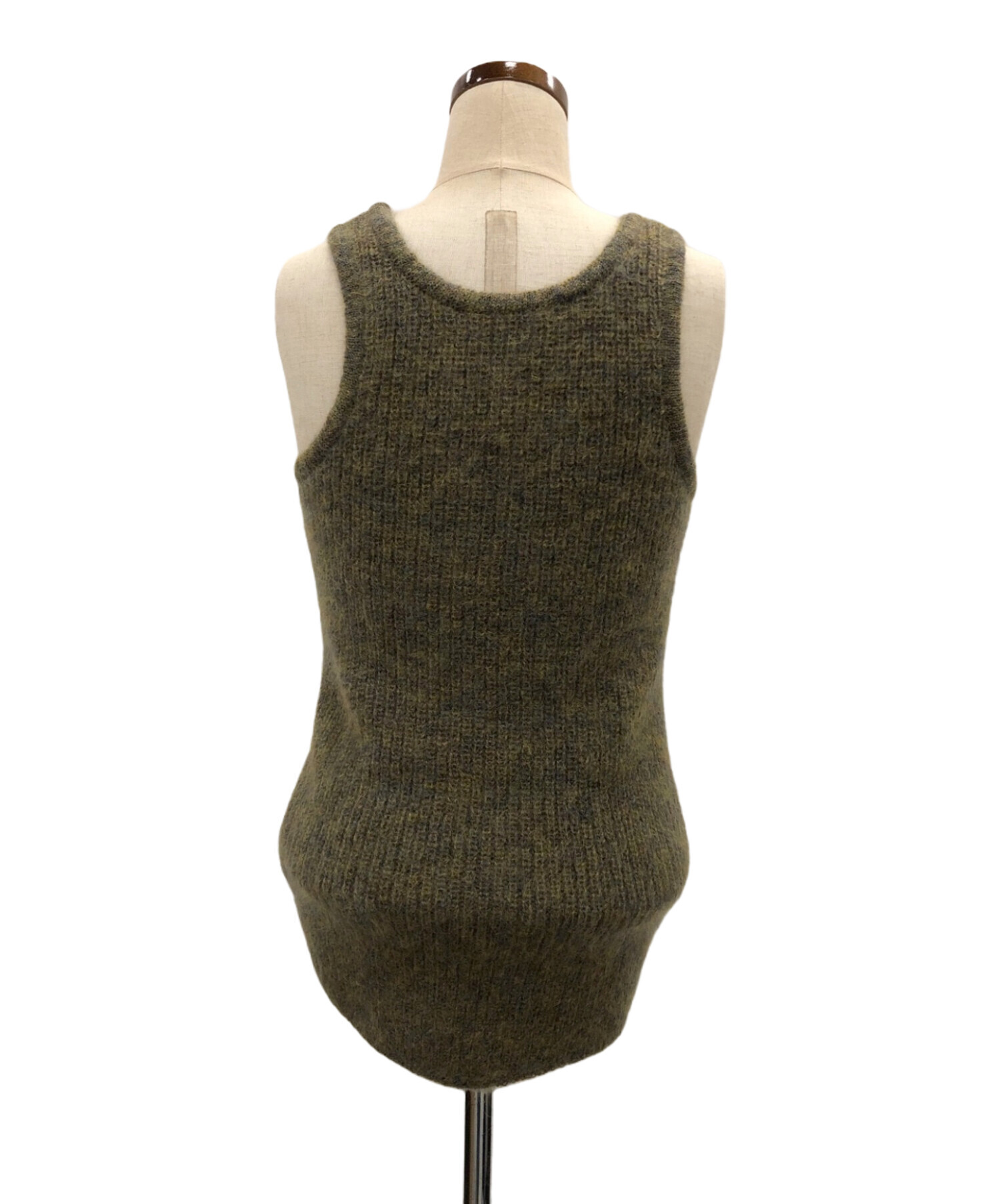 中古・古着通販】Uhr (ウーア) Layered Bolero Knit カーキ サイズ:F  