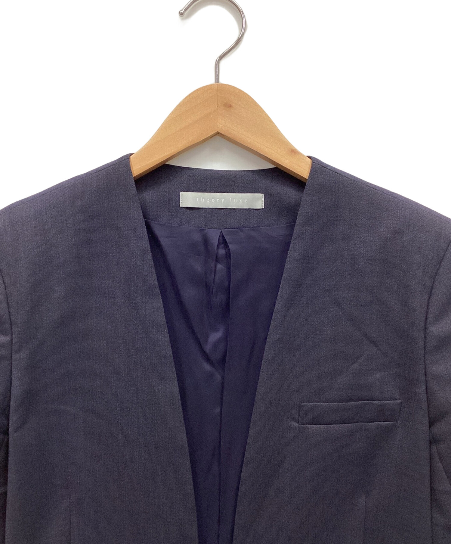 中古・古着通販】theory luxe (セオリーリュクス) ノーカラー  