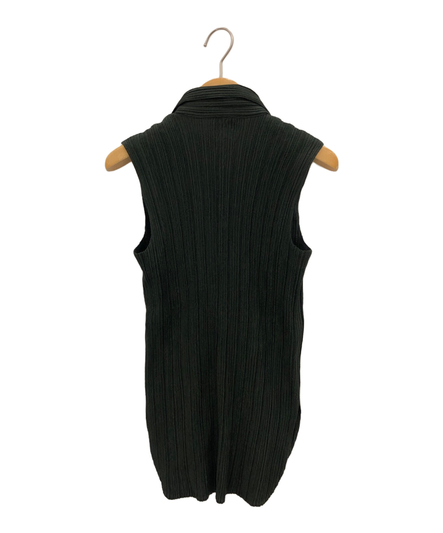 中古・古着通販】ISSEY MIYAKE (イッセイミヤケ) プリーツノースリーブ 