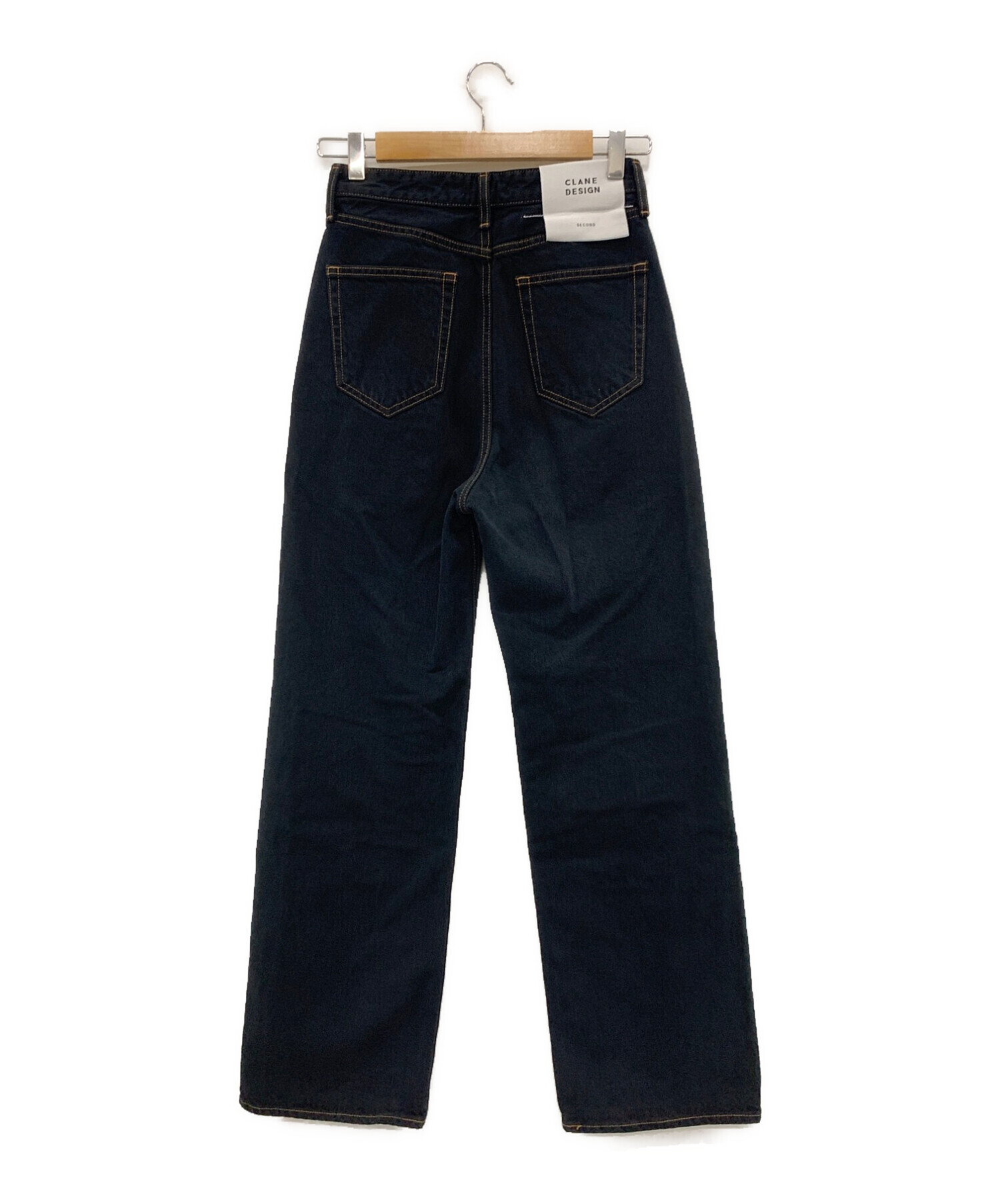 中古・古着通販】CLANE (クラネ) SECOND デニムパンツ ブラック サイズ 