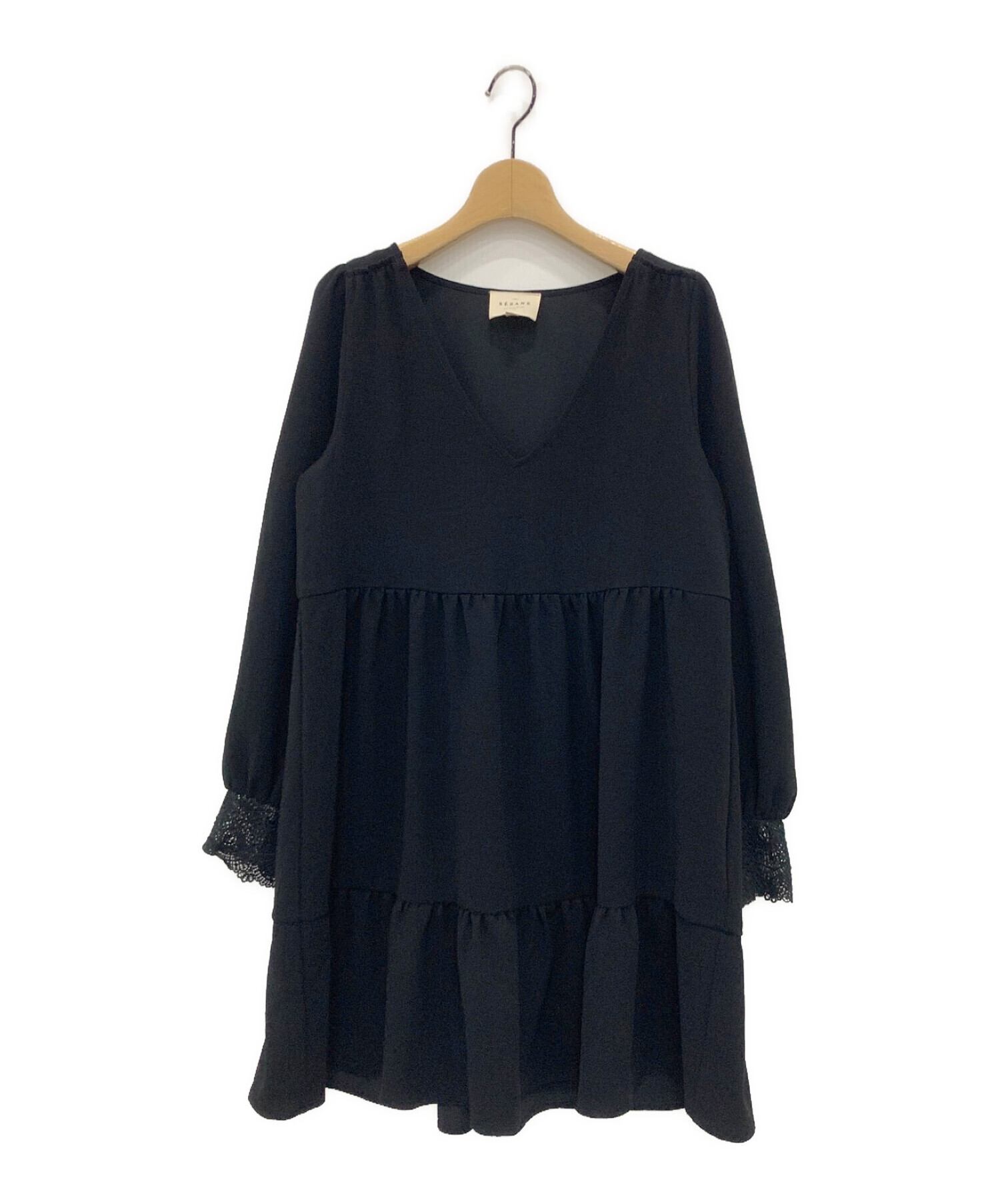 中古・古着通販】SEZANE (セザンヌ) Aurena Dress ブラック サイズ:36 