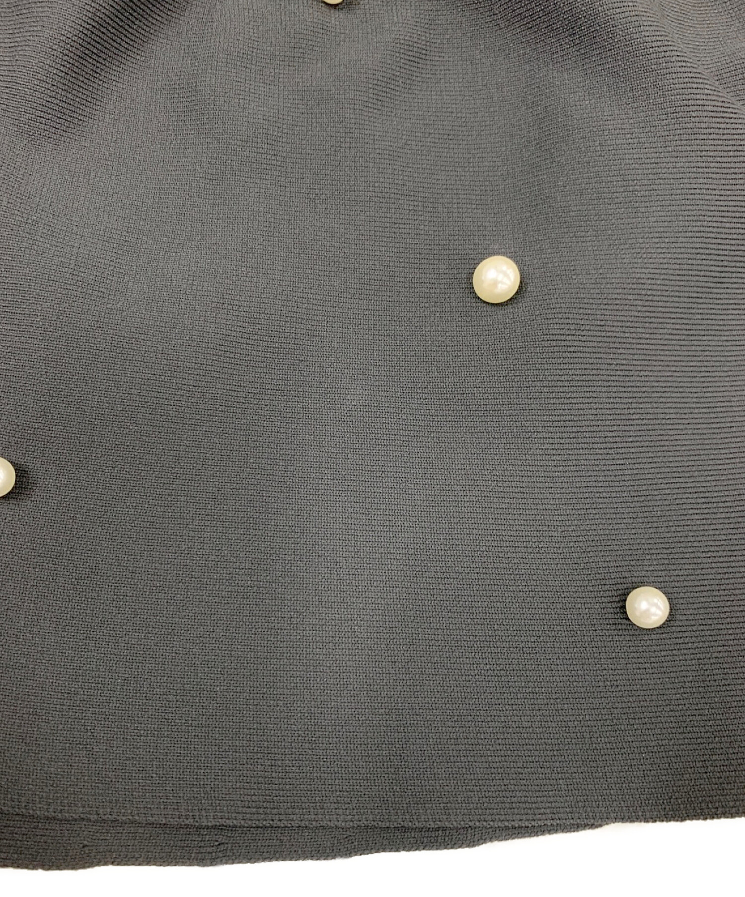 中古・古着通販】CADUNE (カデュネ) パールペプラムニット 