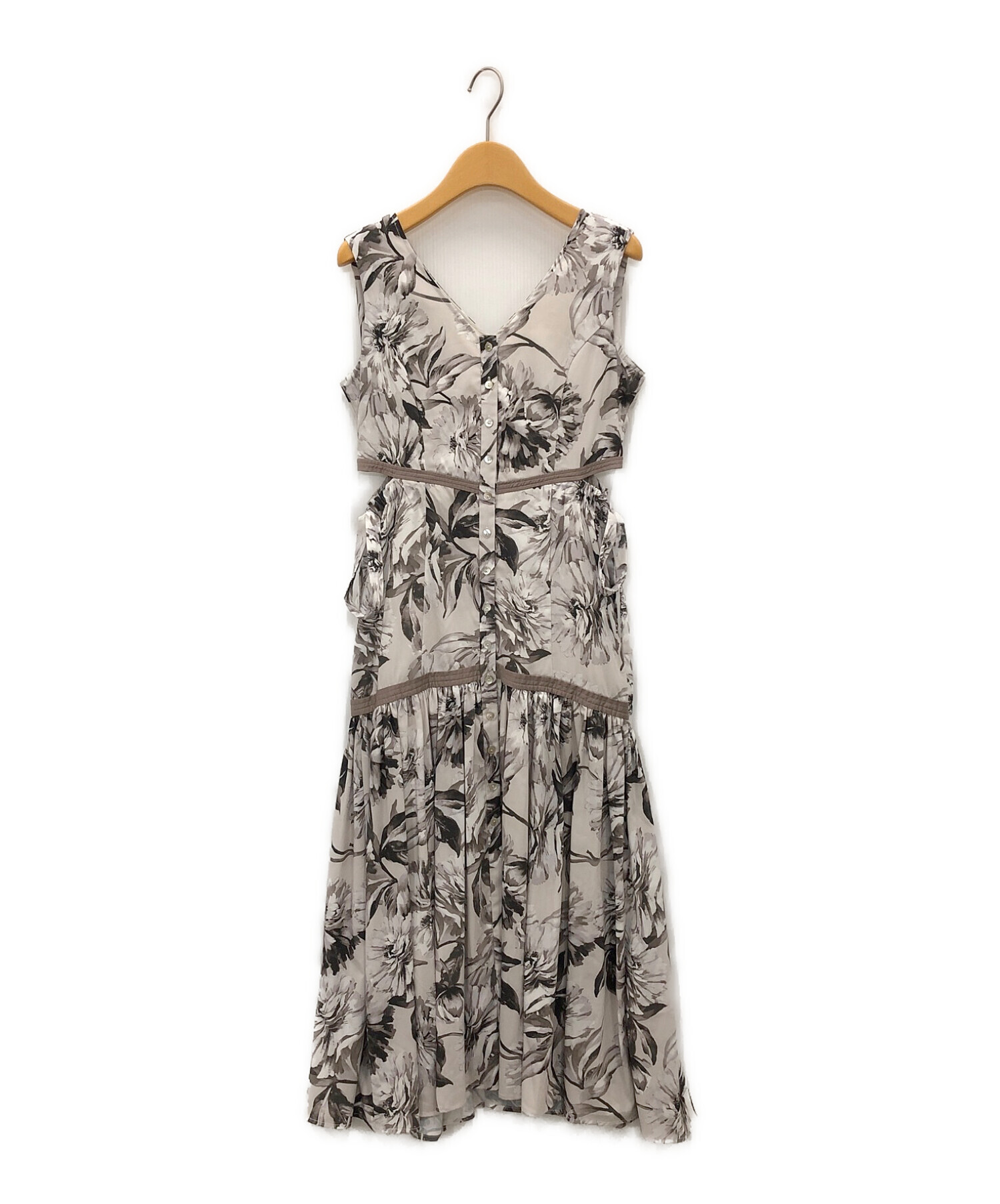 中古・古着通販】Her lip to (ハーリップトゥ) Floral Cut-Out Long 