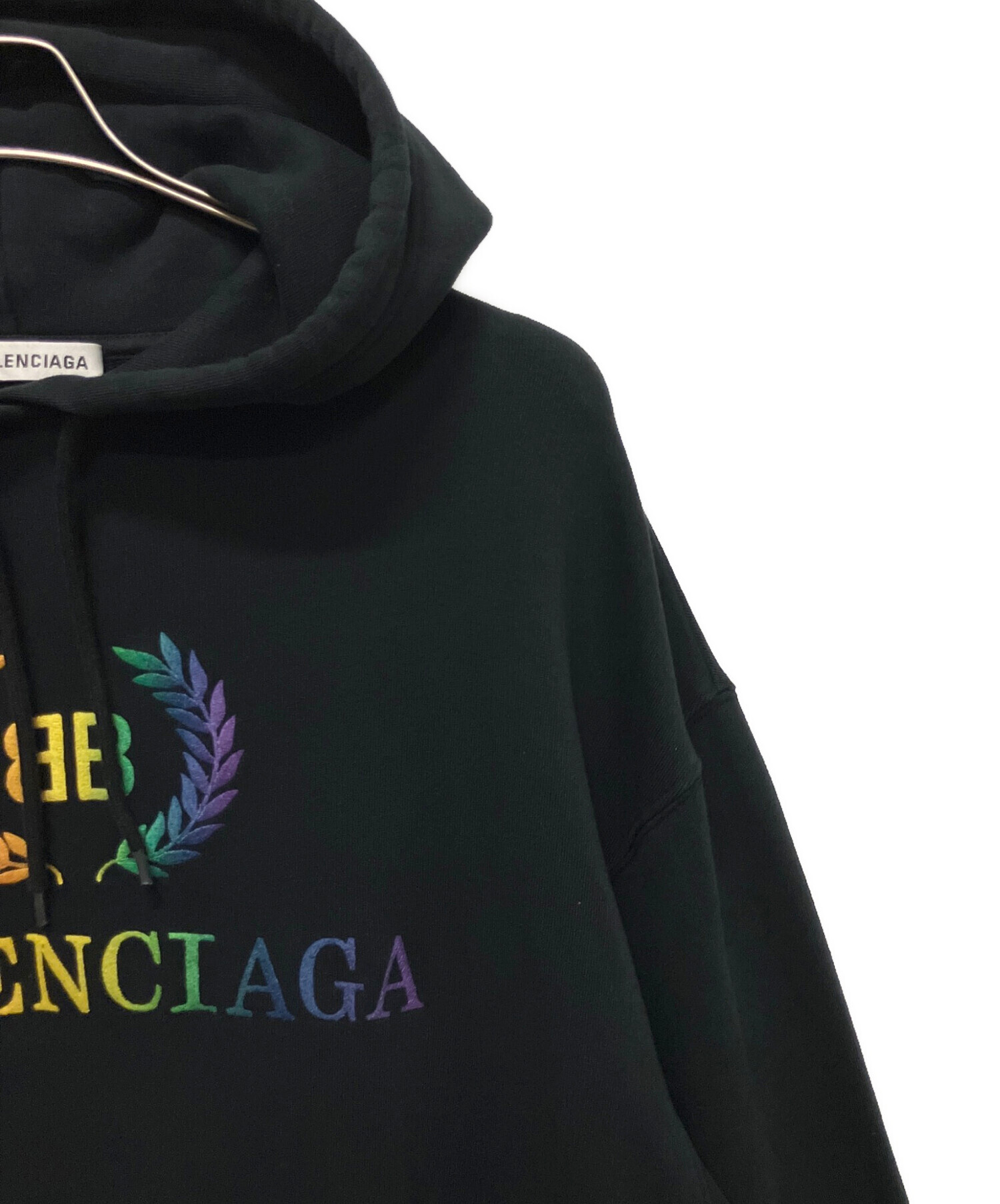 中古・古着通販】BALENCIAGA (バレンシアガ) レインボーロゴ刺繍プル 