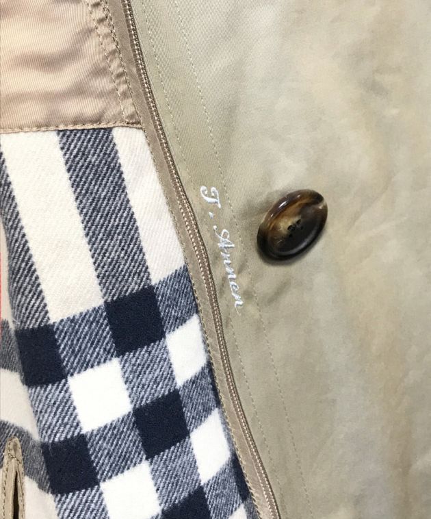希少3XL】BURBERRY LONDON メリノウール スタンドカラーコート 肌寒