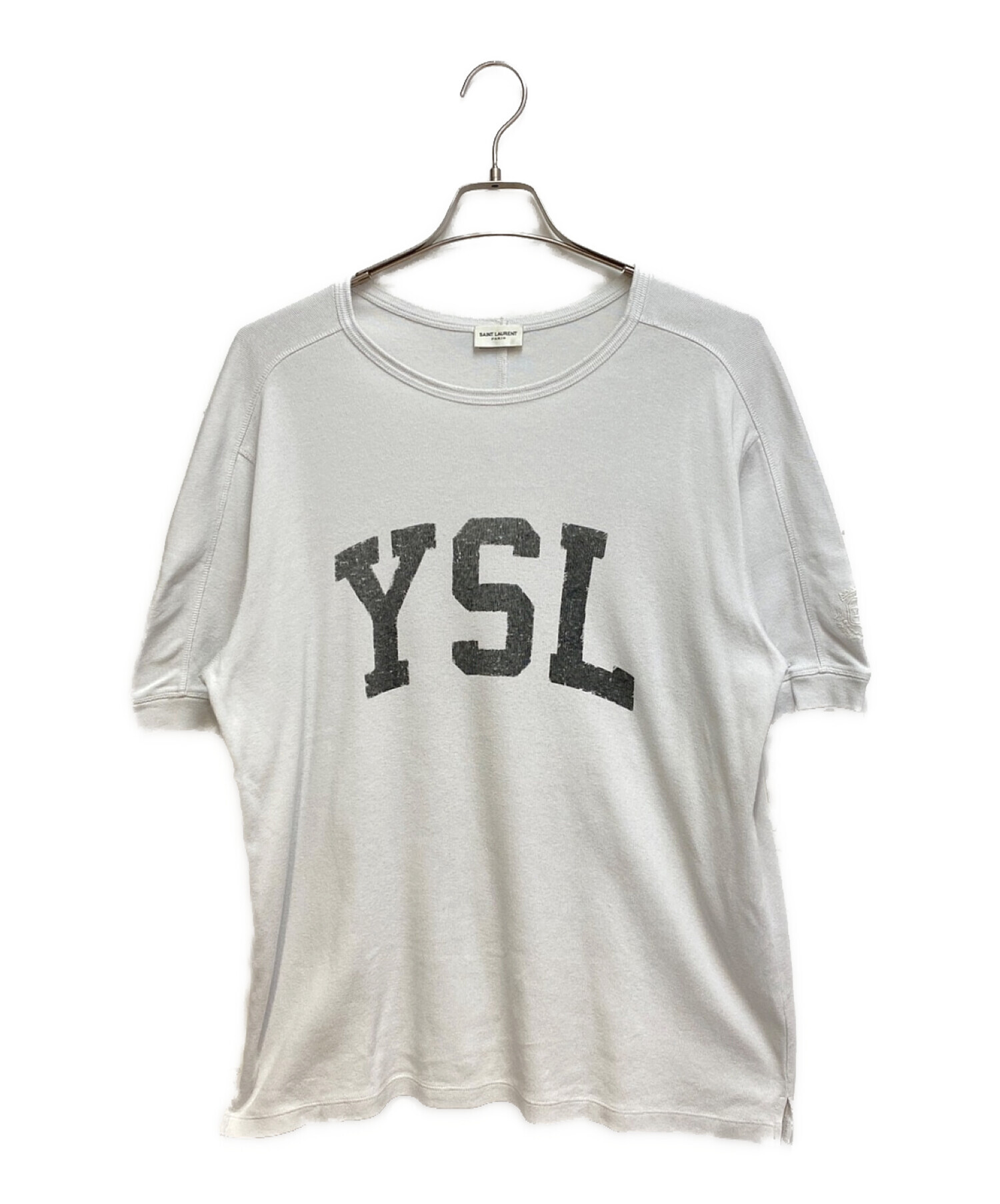 Saint Laurent 助け Paris Tシャツ・カットソー メンズ サンローラン 