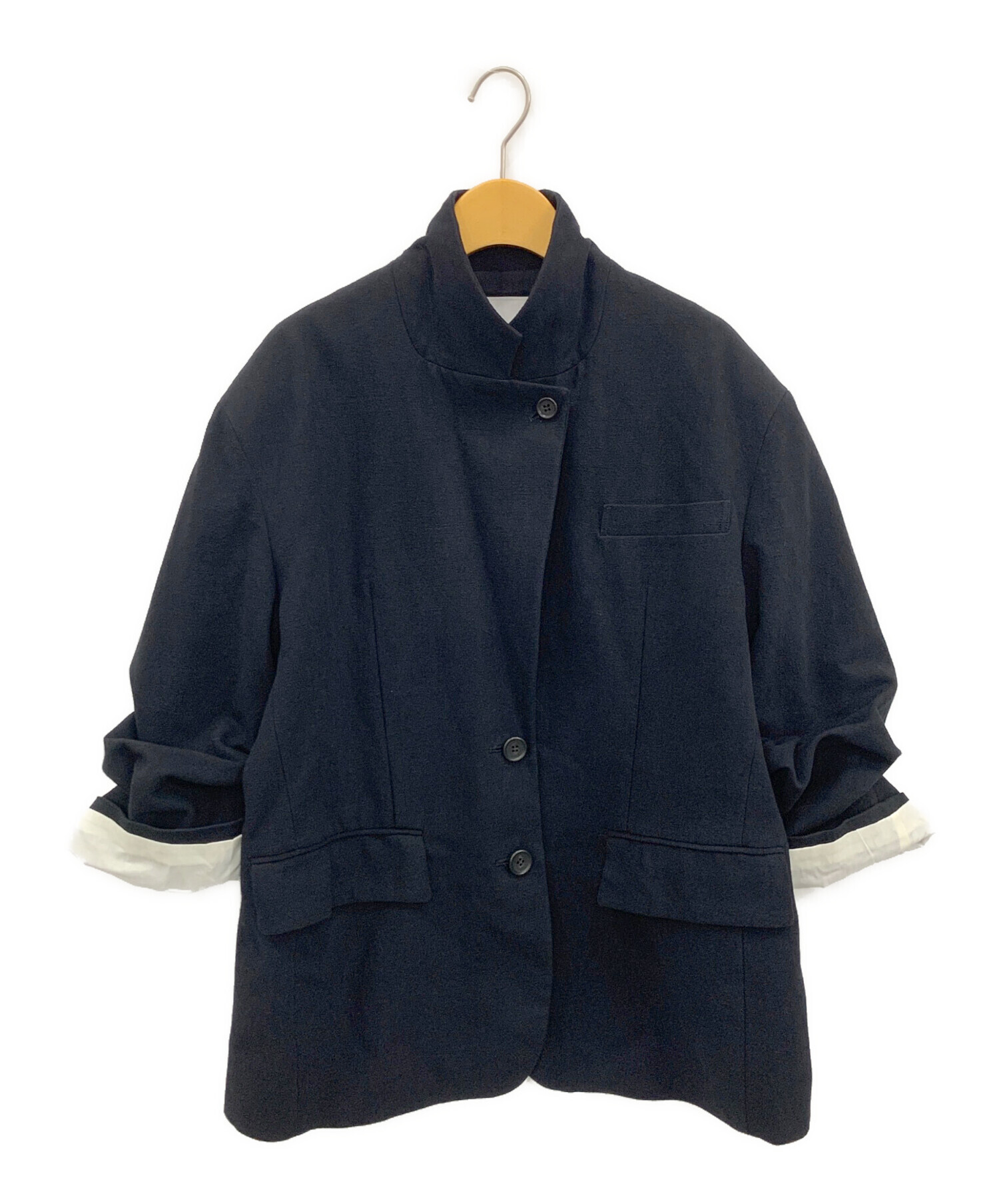 中古・古着通販】CLANE (クラネ) LOOSE BELL SLEEVE JACKET ブラック 
