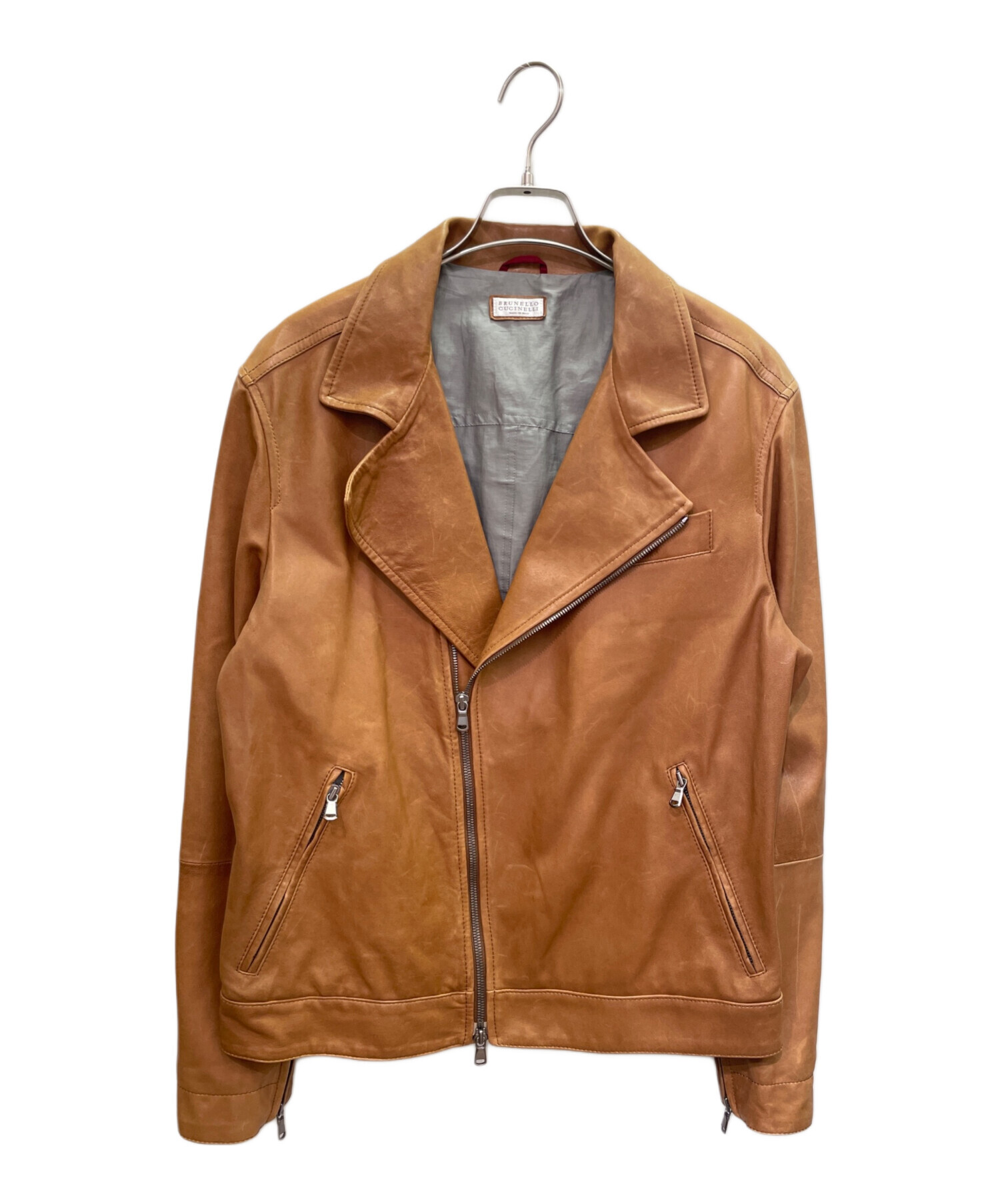 中古・古着通販】BRUNELLO CUCINELLI (ブルネロクチネリ) ラムレザー 