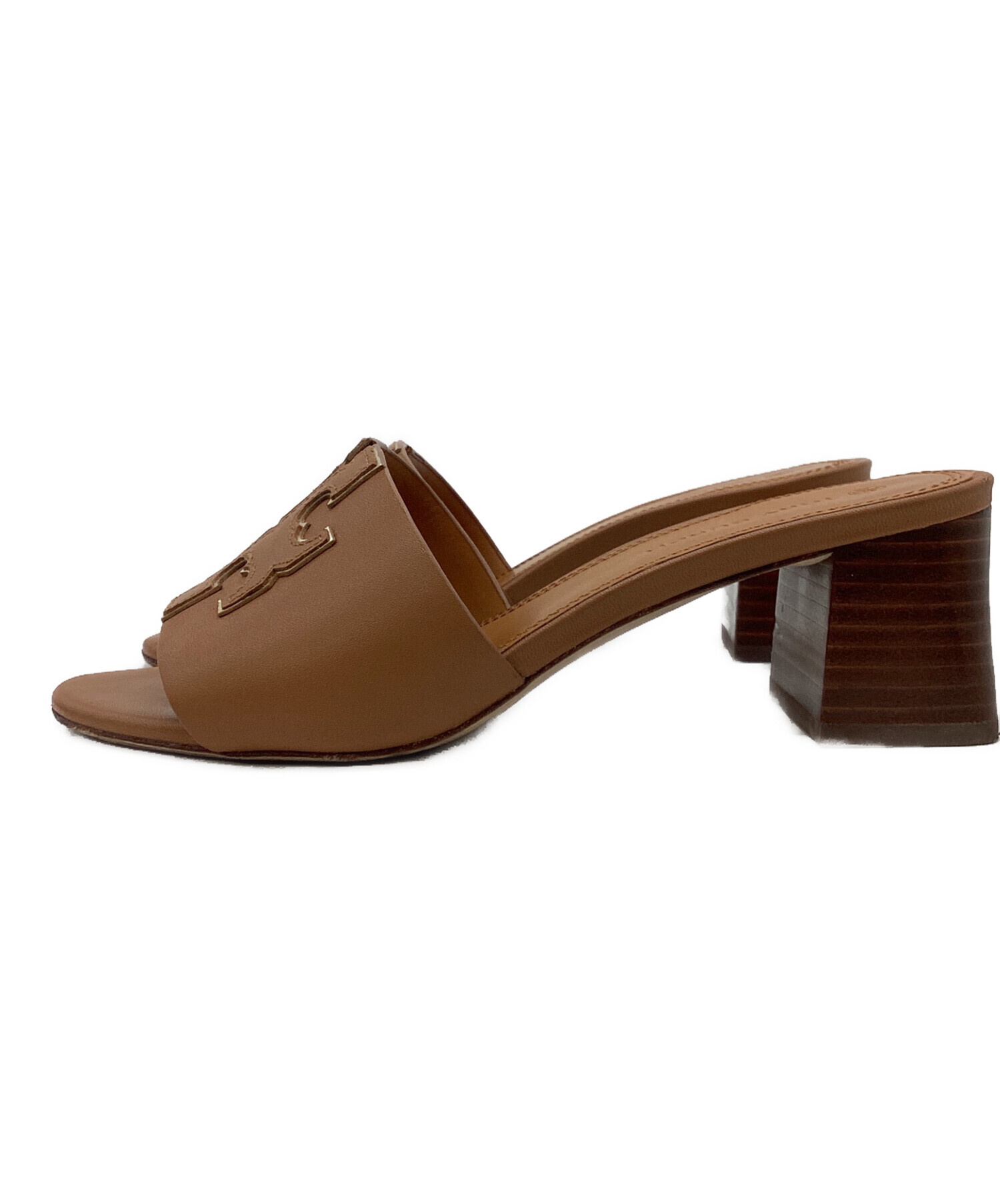 TORY BURCH(トリーバーチ) サンダル 6M レディース - ベージュ×黒 型 