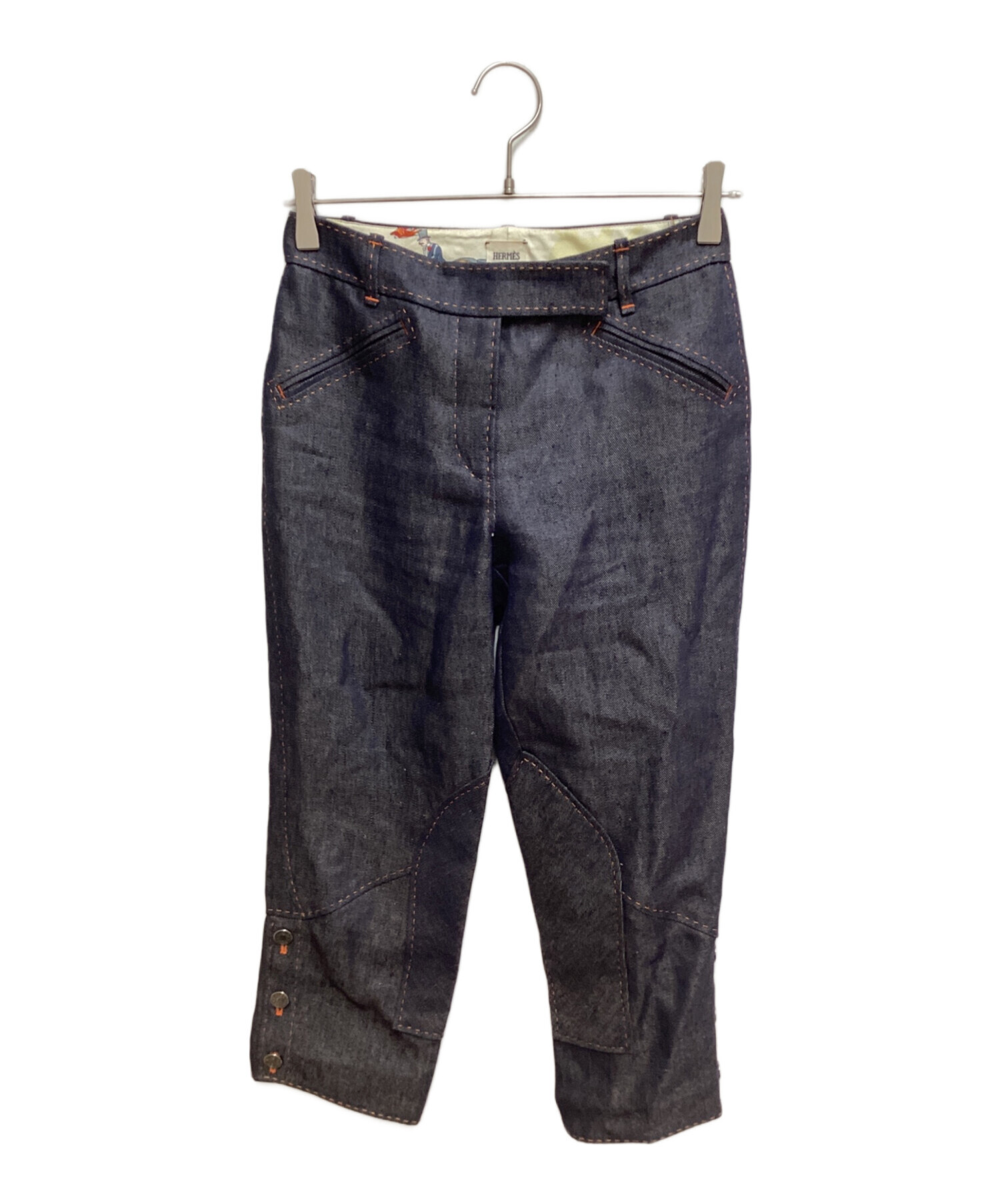 中古・古着通販】HERMES (エルメス) Linen denim pants(リネンデニム 