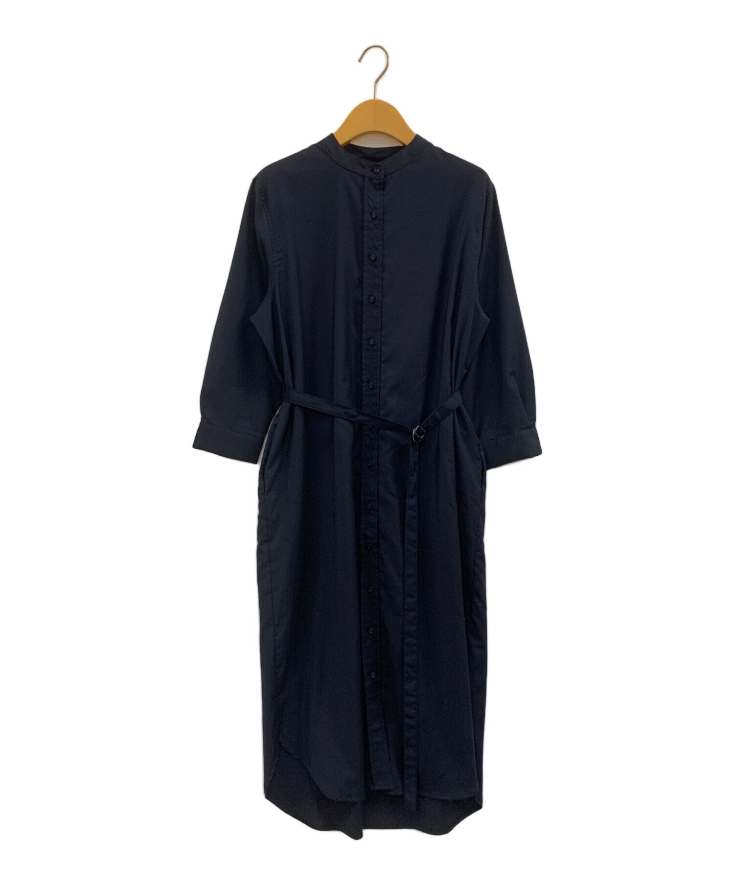 中古・古着通販】SOEJU (ソージュ) バンドカラーシャツワンピース  