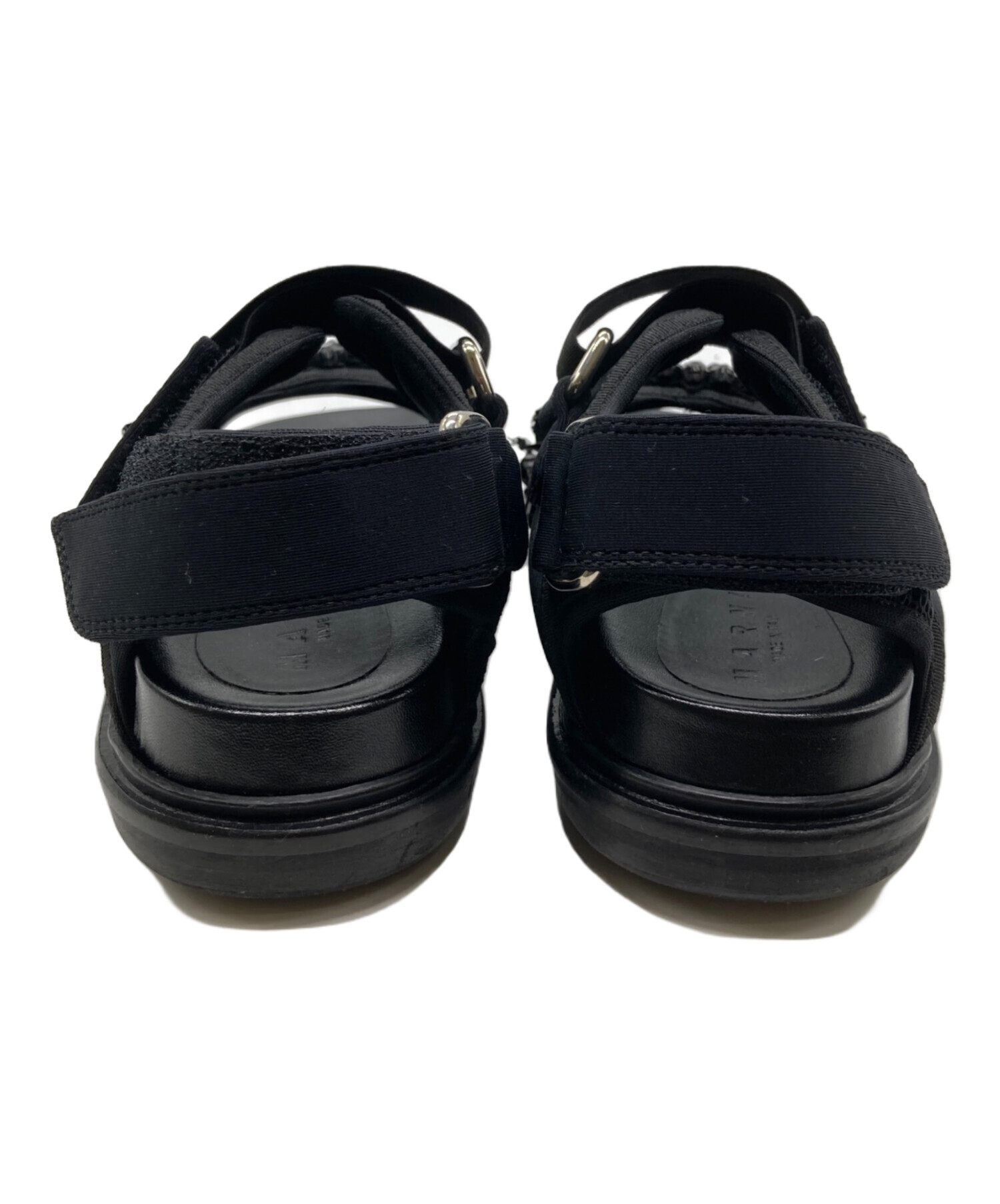中古・古着通販】MARNI (マルニ) ビジューサンダル ブラック サイズ:35 