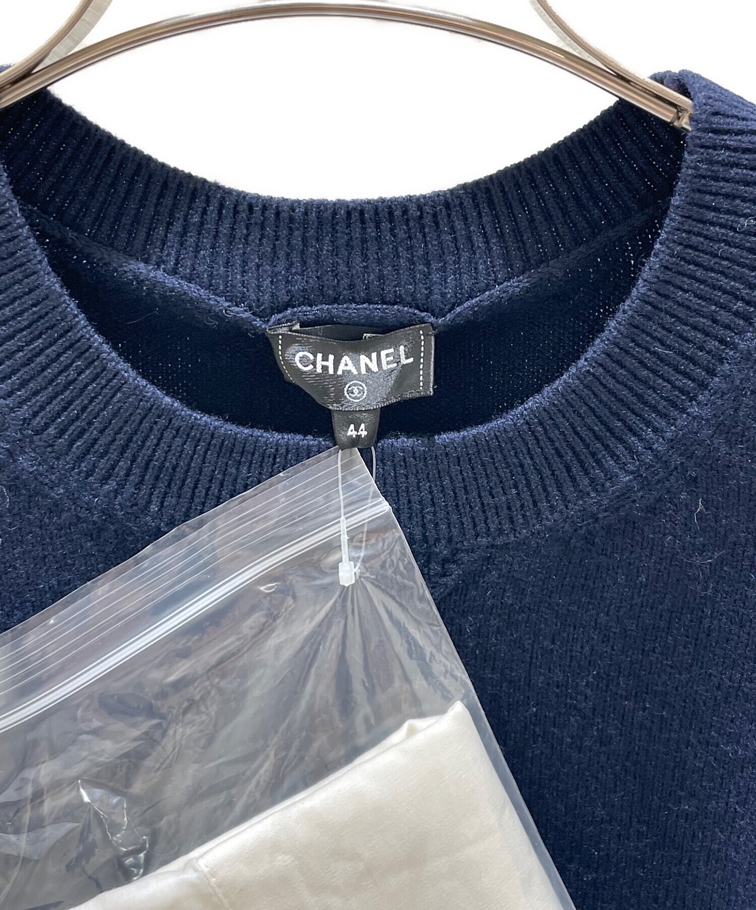中古・古着通販】CHANEL (シャネル) カシミヤクルーネックニット 