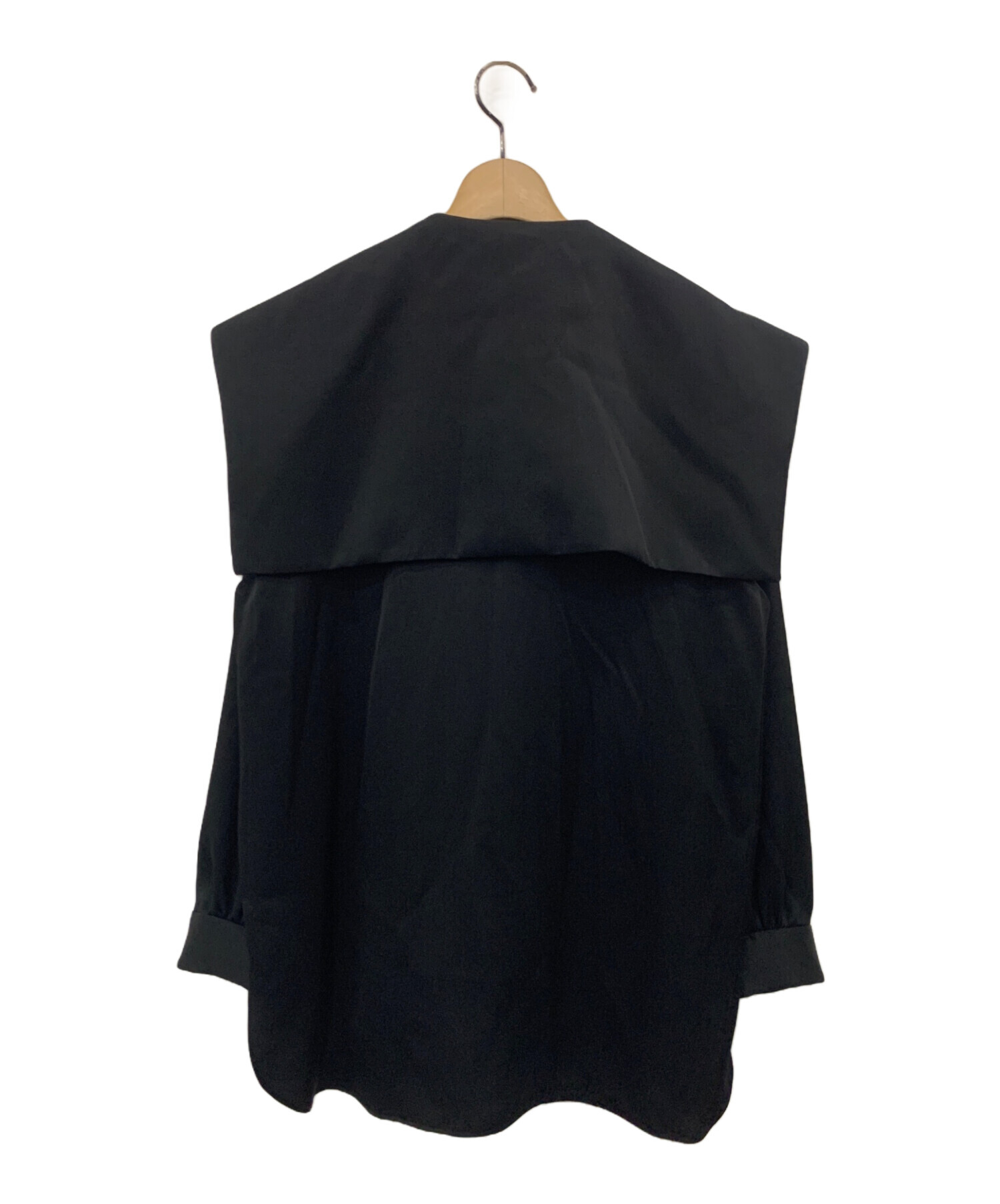 シーニュ cygne ロングカラーセーラーブラウス Agnesブラック