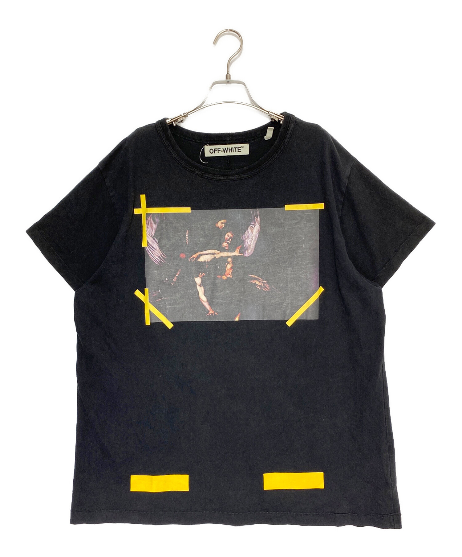 中古・古着通販】OFFWHITE (オフホワイト) Caravaggio Tee ブラック  