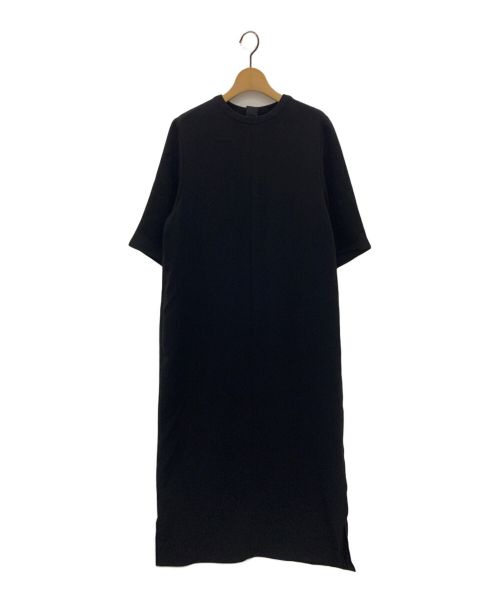 ソージュ soeju ライトクロスコクーンシルエットワンピース ブラック