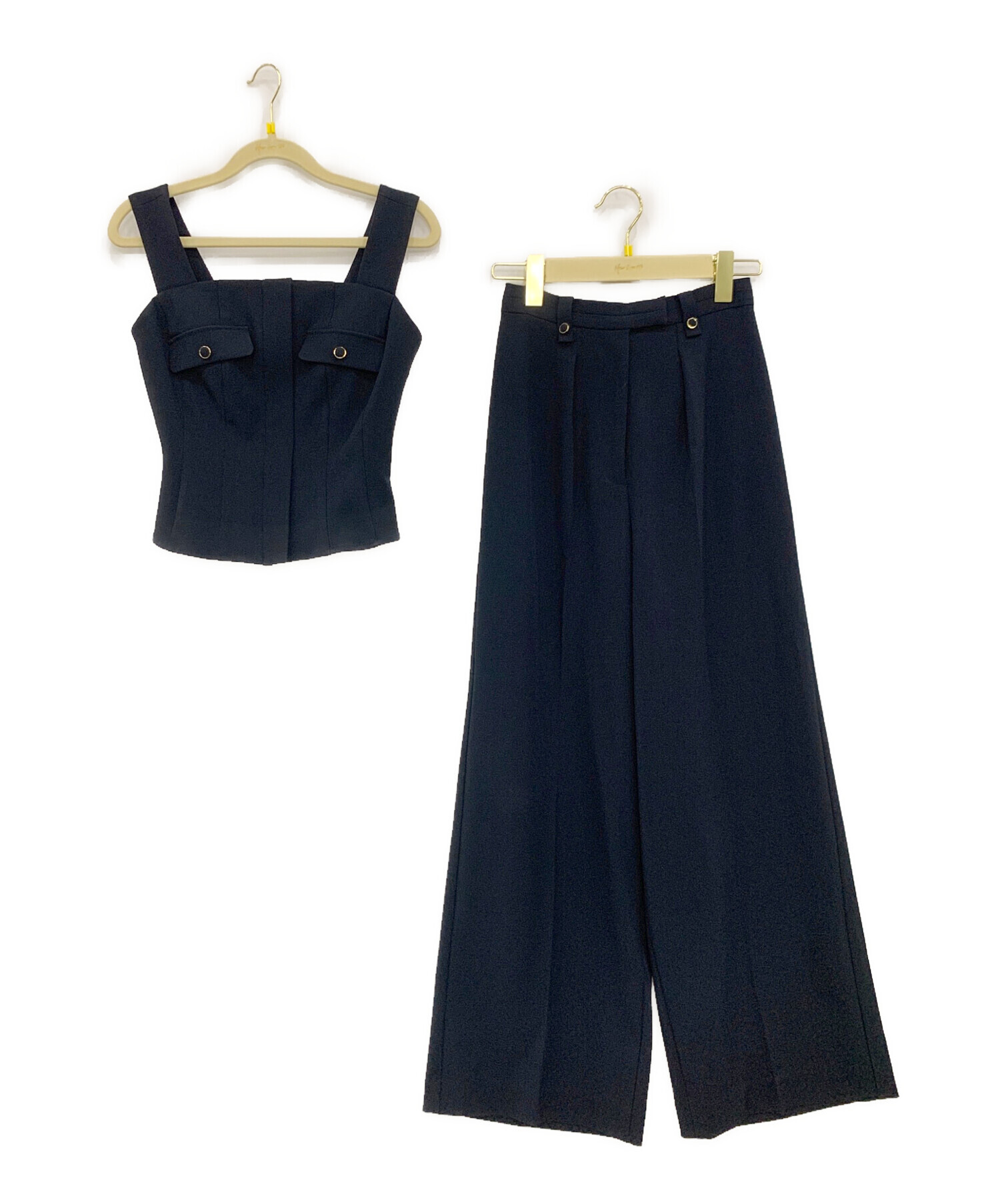 Her lip to 「Lutetia Twill Set-Up」navy-S 