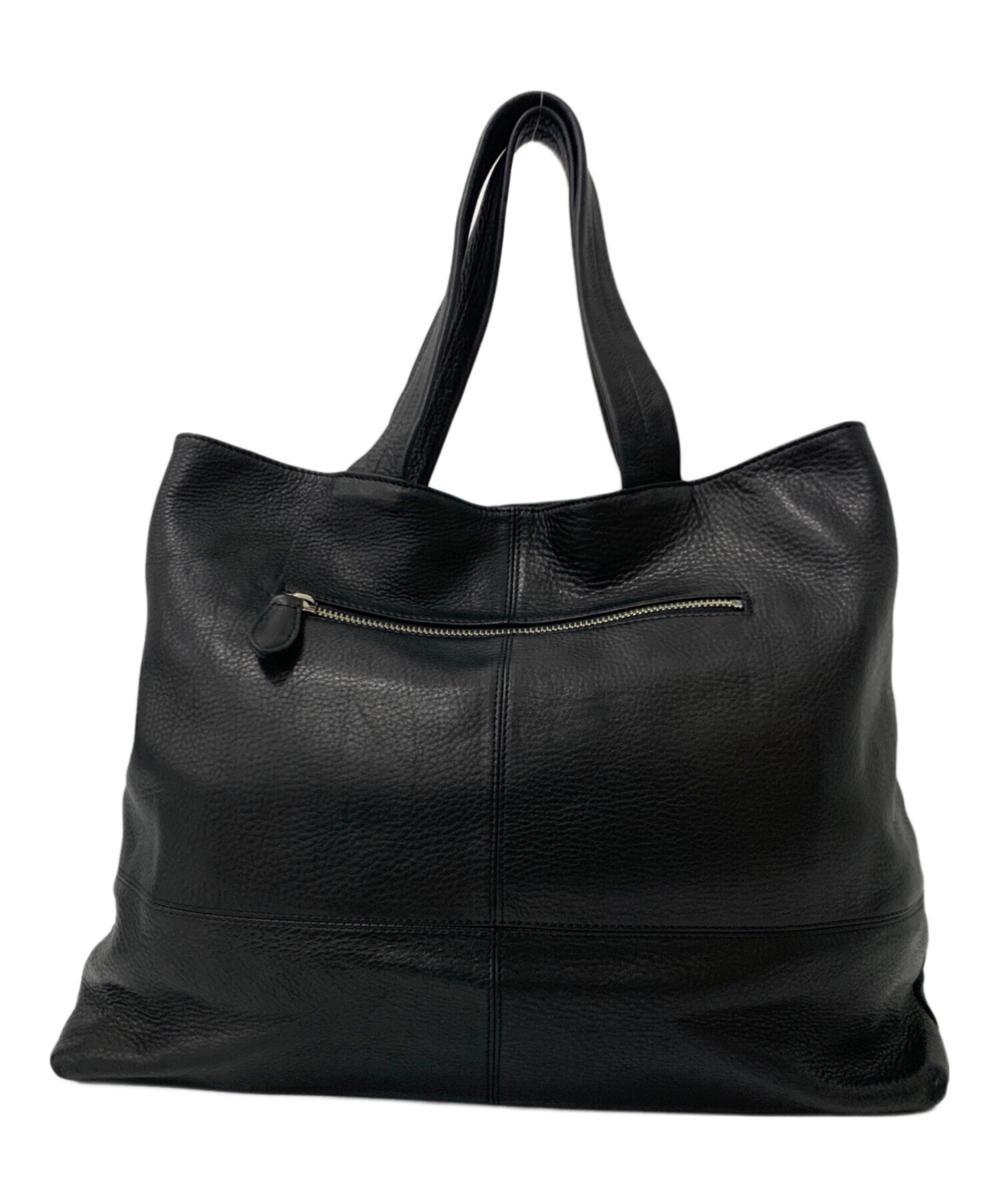 美品✨ 本革 VIADOAN ソフト リボン トート ショルダーバッグ 黒 A4