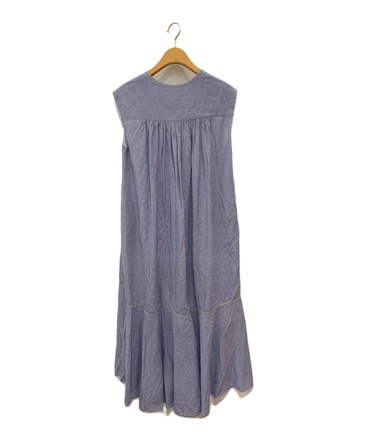 ne Quittez pas ヌキテパ ブルー コットン ロングワンピース ヌキテパ