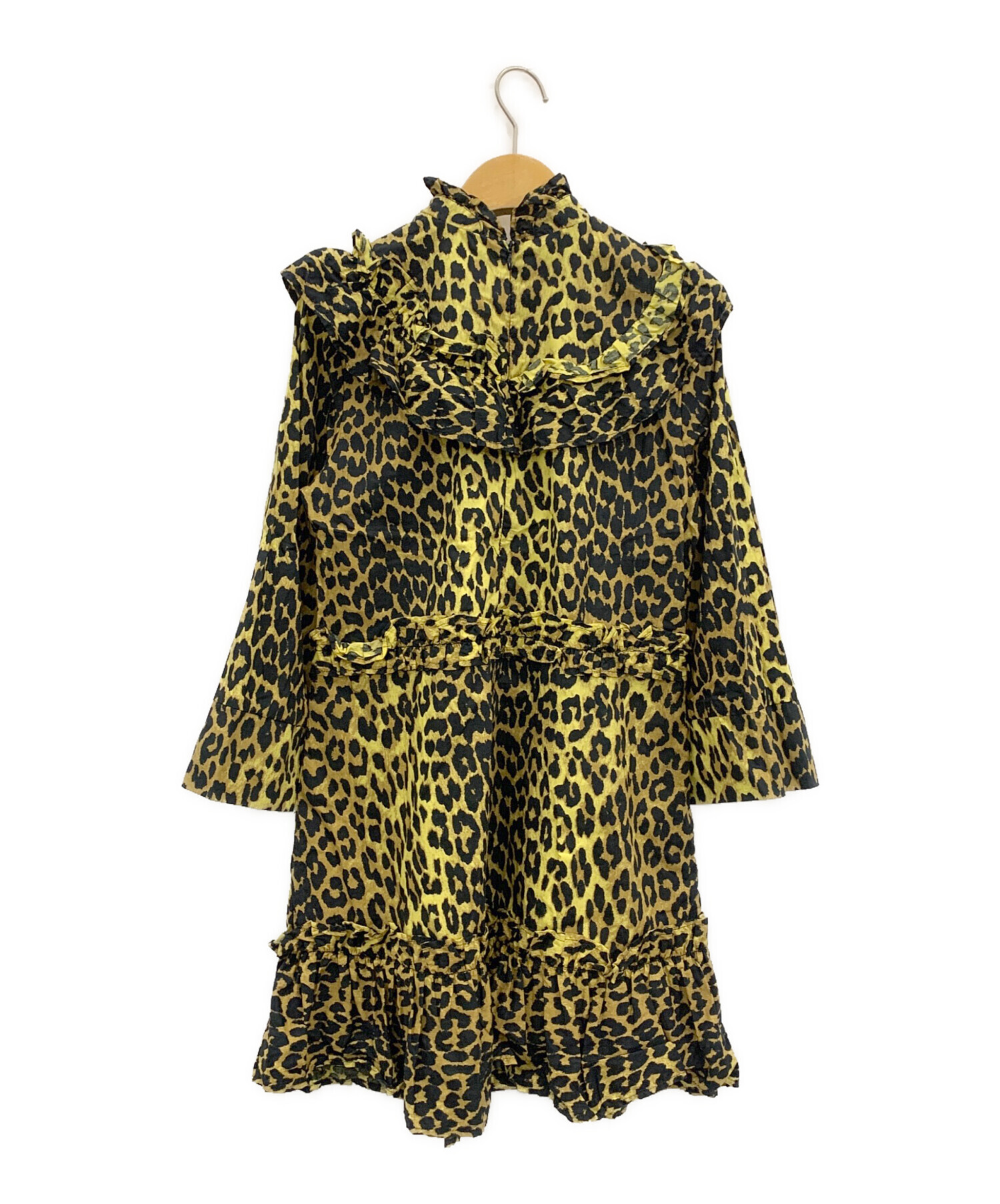 超激得，100%新品 GANNI ガニー レオパード ワンピース