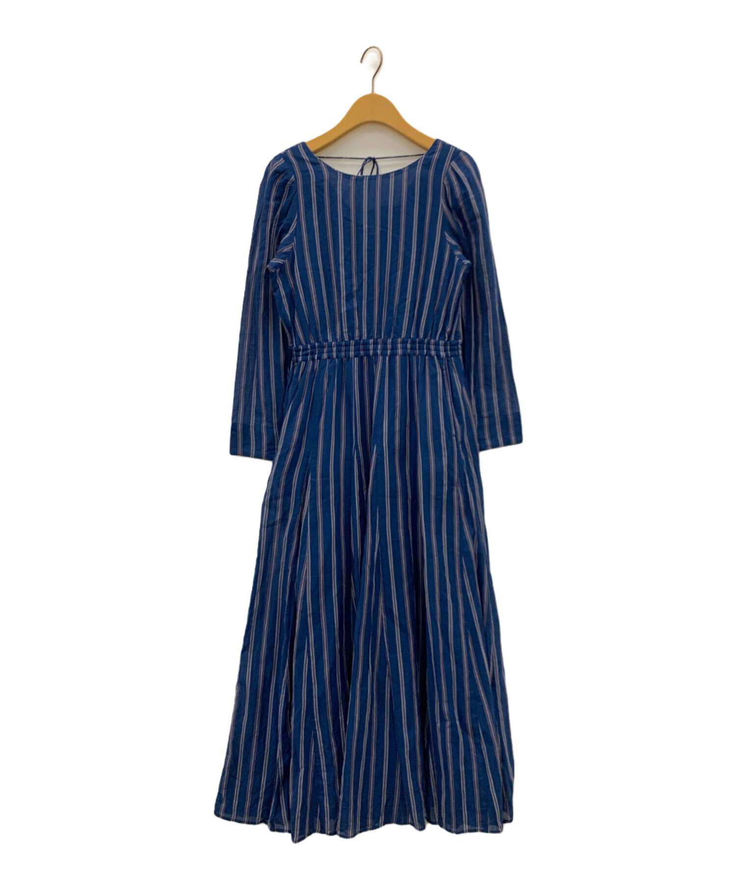 中古・古着通販】ne quittez pas (ヌキテパ) COTTON VOILE STRIPE TUCK  