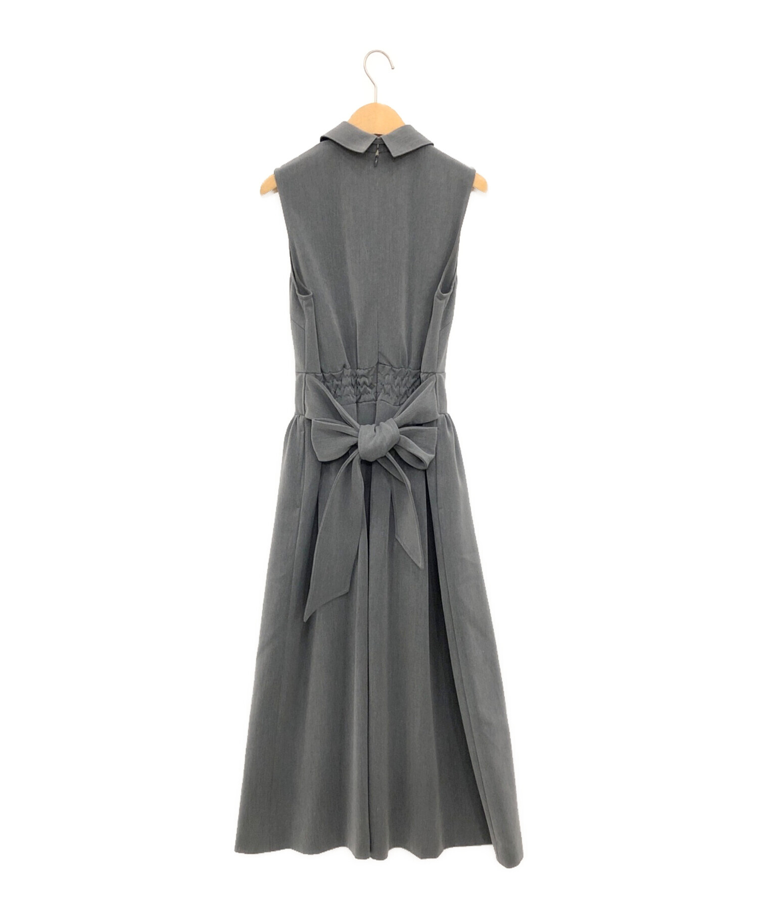 中古・古着通販】Ameri (アメリ) LADY PEARL DRESS グレー サイズ 