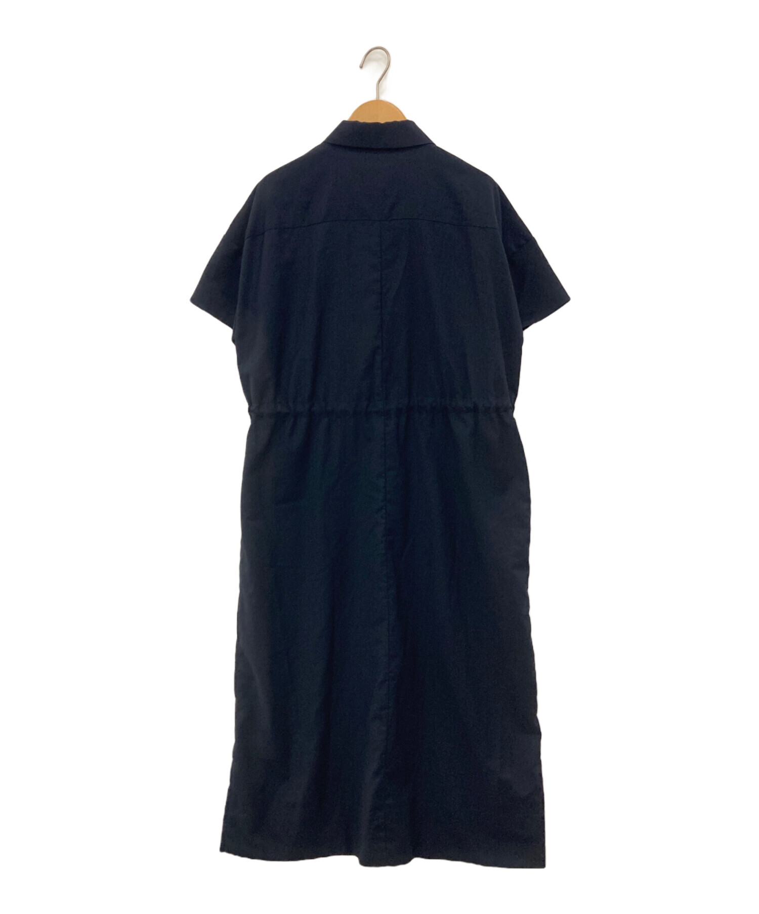中古・古着通販】SOEJU (ソージュ) ロングシャツワンピース ネイビー 