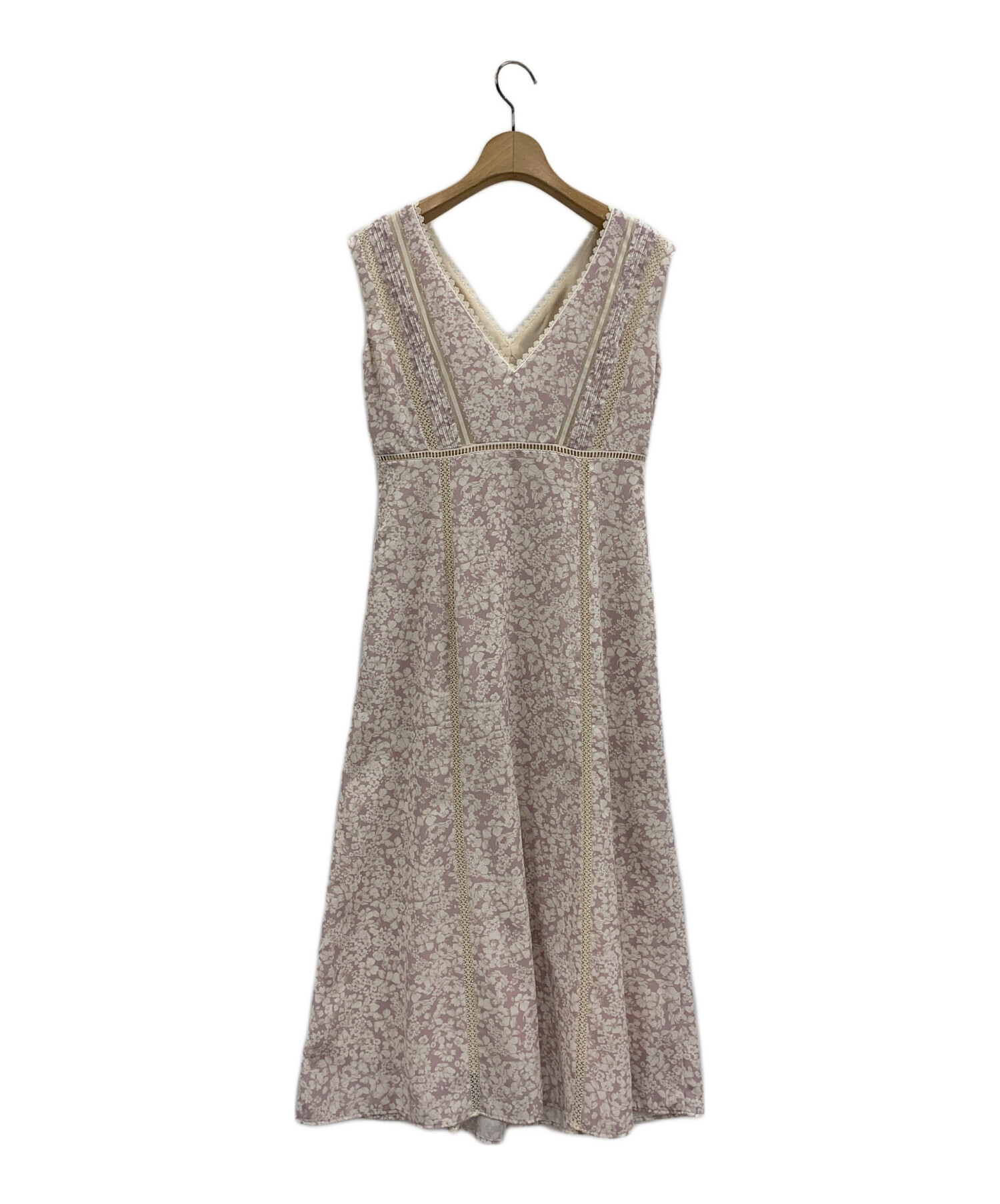 新品herlipto Lace Trimmed Floral Dress S