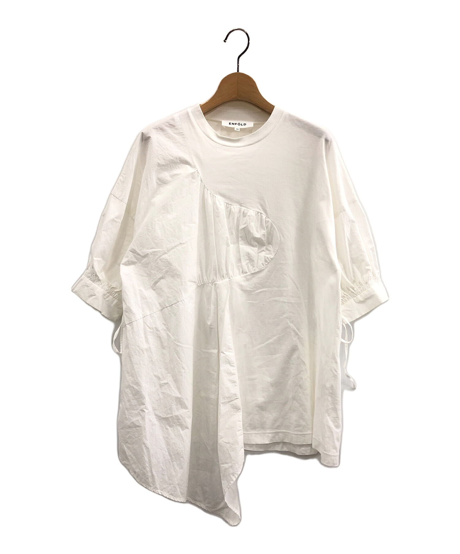ENFOLD DRAPE FLARE BLOUSEドレープフレアブラウス