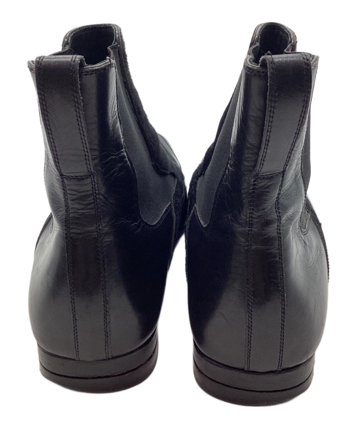 Christian DIOR ショートブーツ 黒 ハラコ 22｜靴