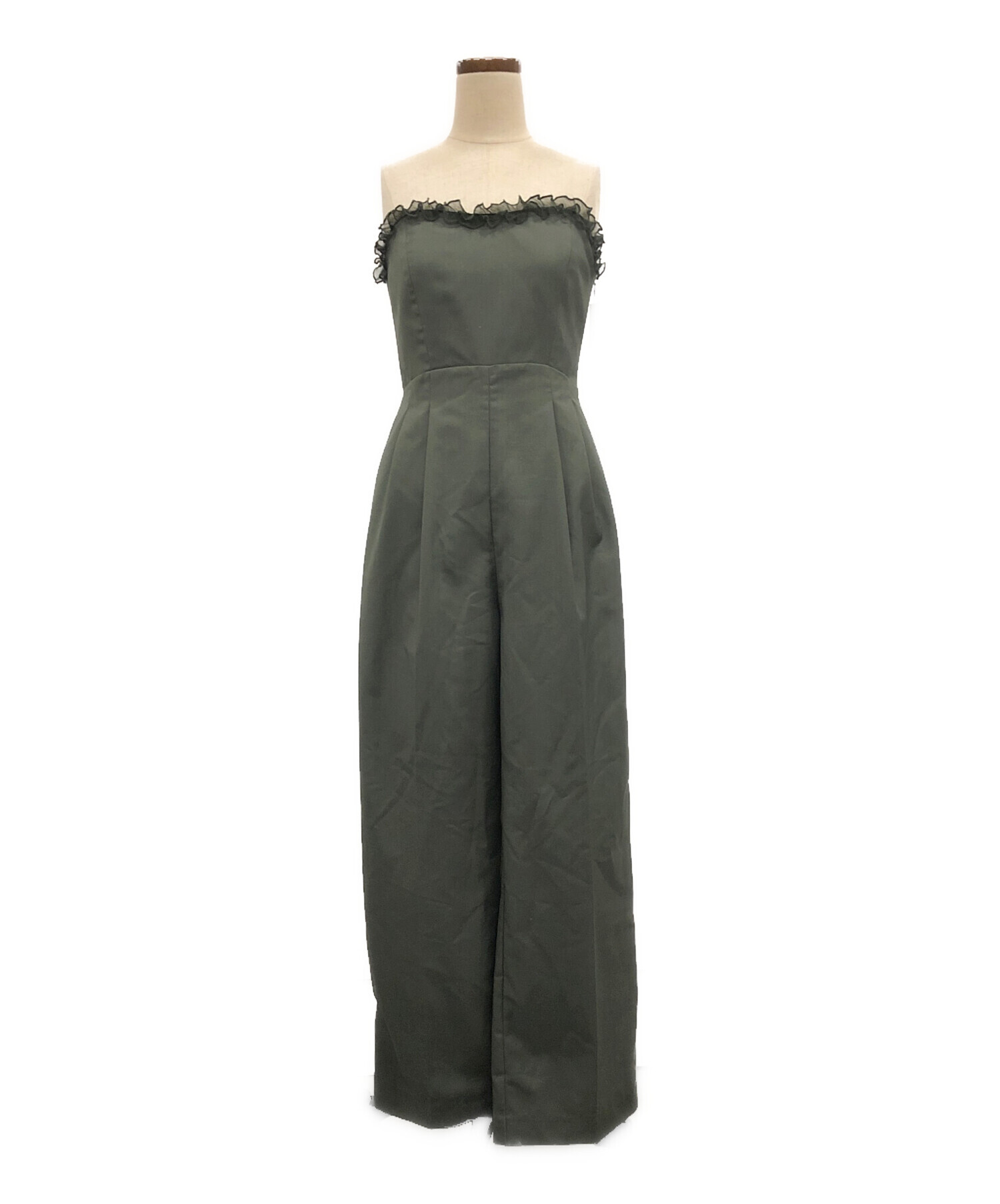 中古・古着通販】Ameri (アメリ) MEDI 2WAY FRILL ROMPERS カーキ 
