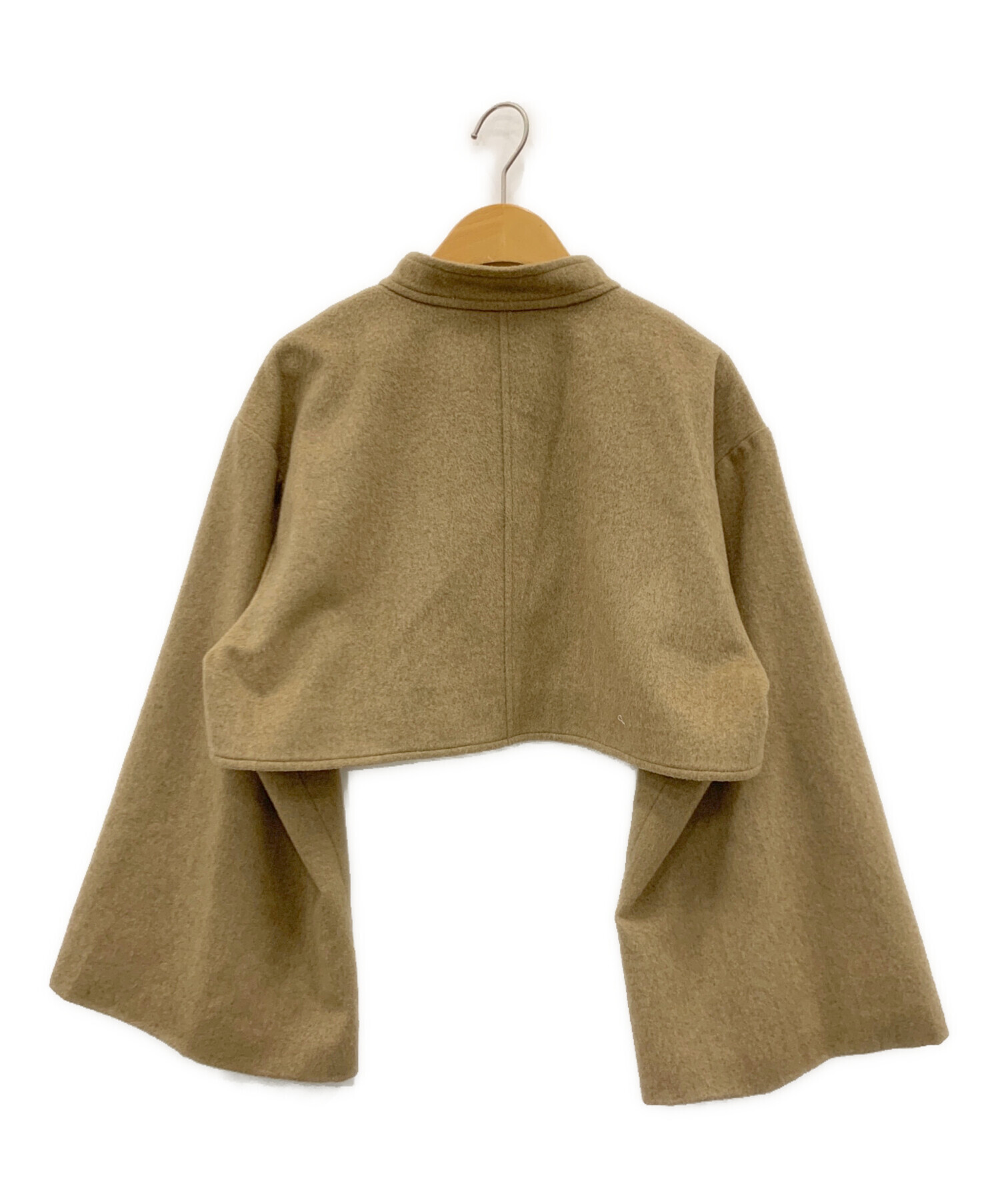 中古・古着通販】Eaphi (エフィ) volume sleeve short jacket ブラウン 